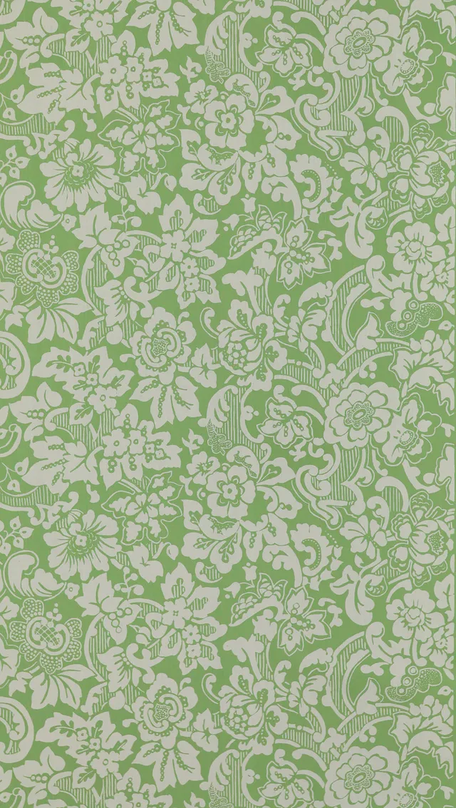 hembus-tapete-431-g-wei-e-blumenranken-papiertapete-hellgr-n-47-0-cm image 1