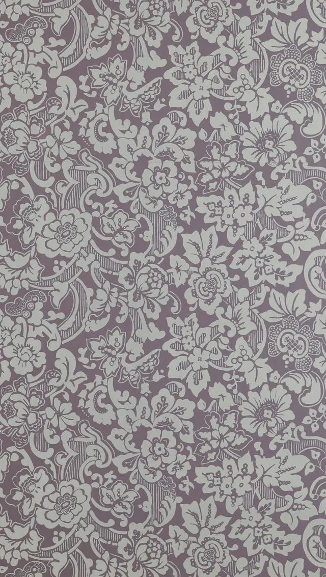 hembus-tapete-431-d-wei-e-blumenranken-historismus-papiertapete-violett image 1