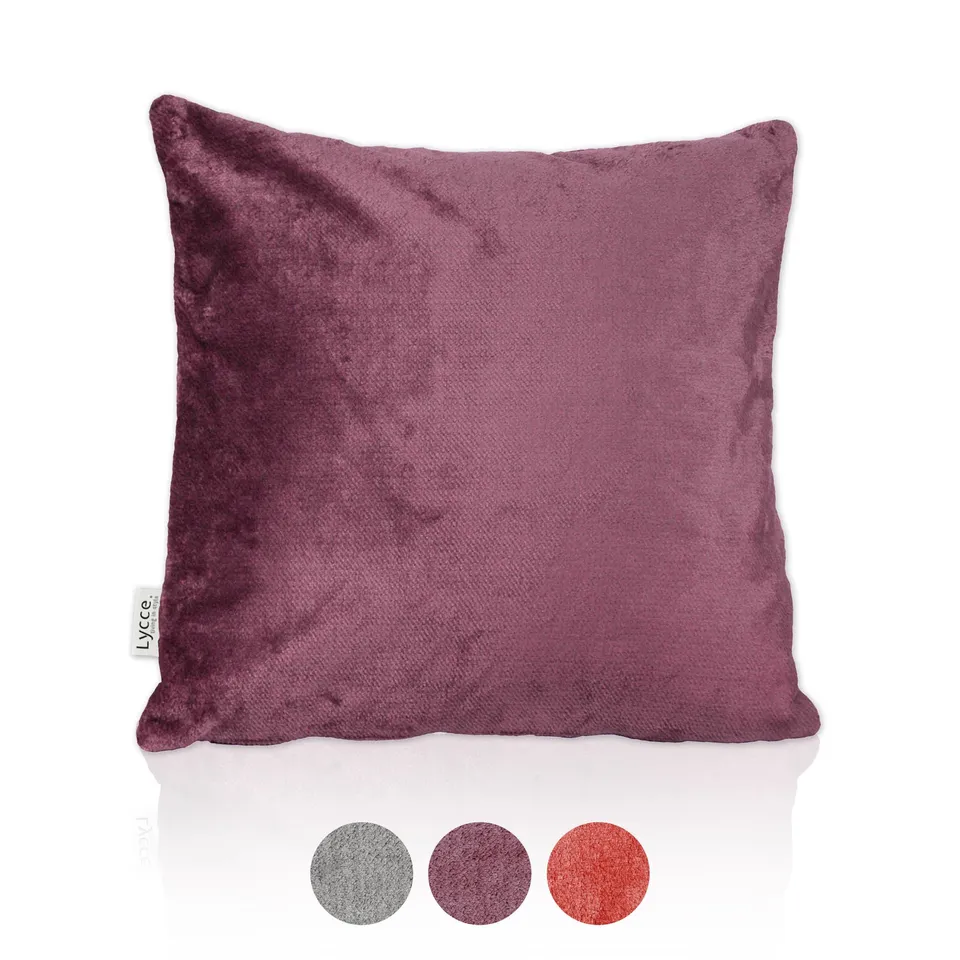lycce-kissenbezug-sorriso-samt-berry-50-x-50-cm-mit-rei-verschluss image 1