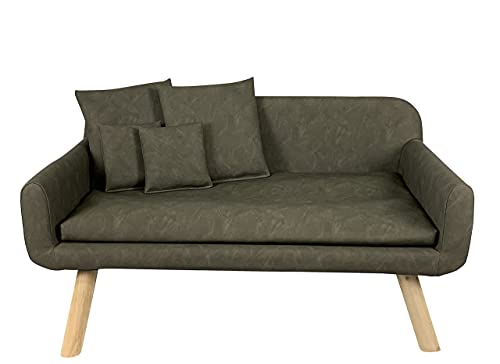 lycce-hundesofa-tilda-kunstleder-used-look-taupe-103-x-58-x-50-cm image 6