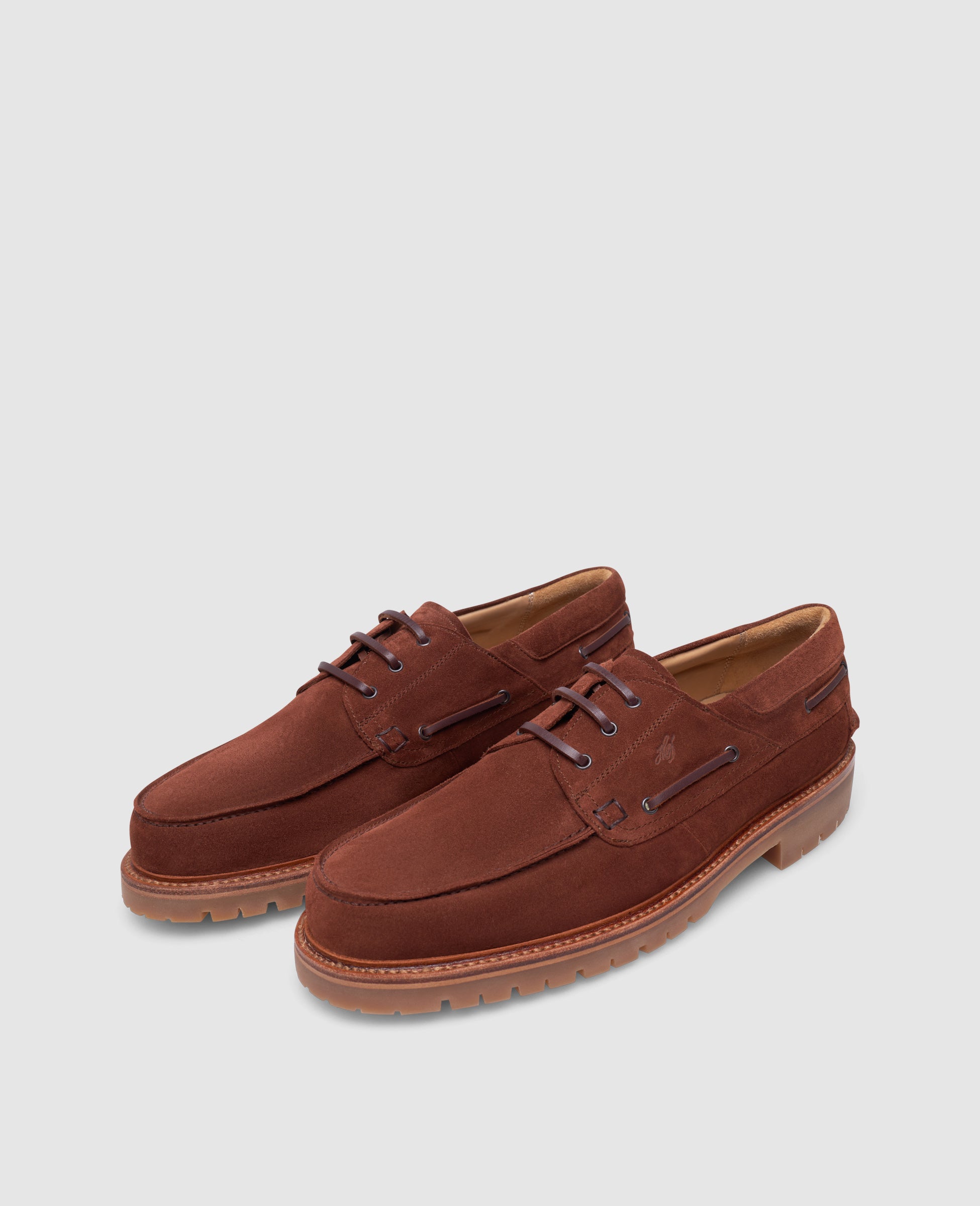dinkelacker-miami-plain-v-bootsschuh-rotbraun-kalbsvelours image 2