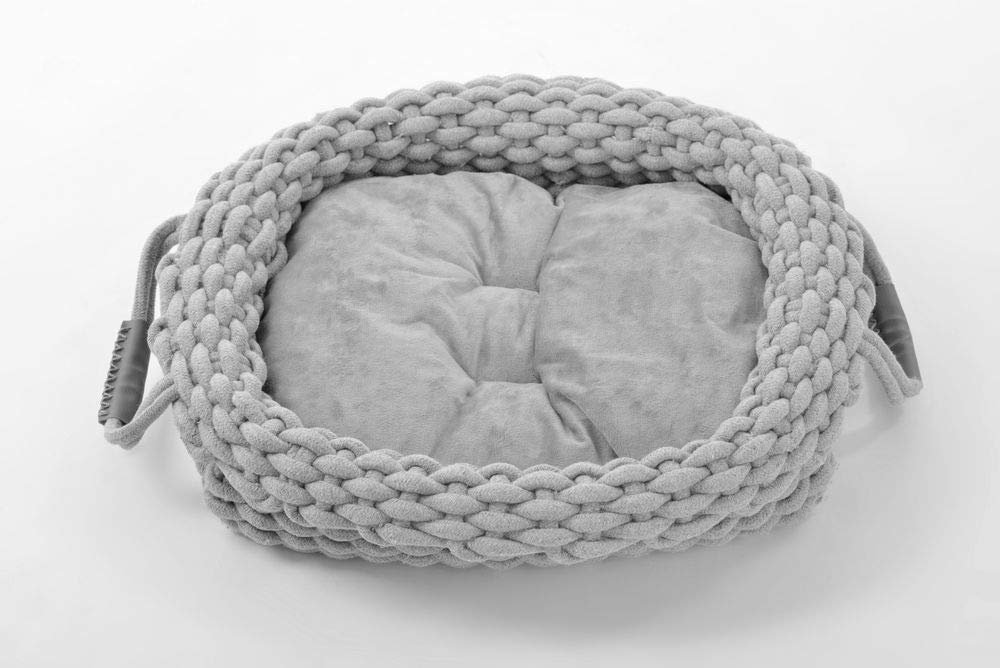 lycce-hundebett-knit-baumwollstoff-geflochten-grau-gr-e-1 image 4