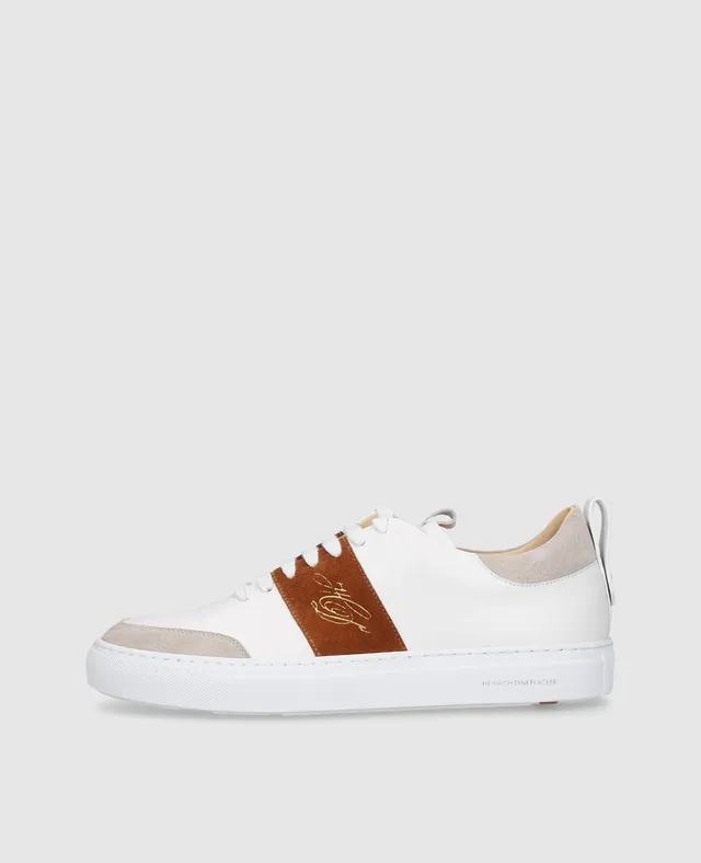 dinkelacker-turin-tennis-sneaker-np-wei-rotbraun-kalb-nappa image 1