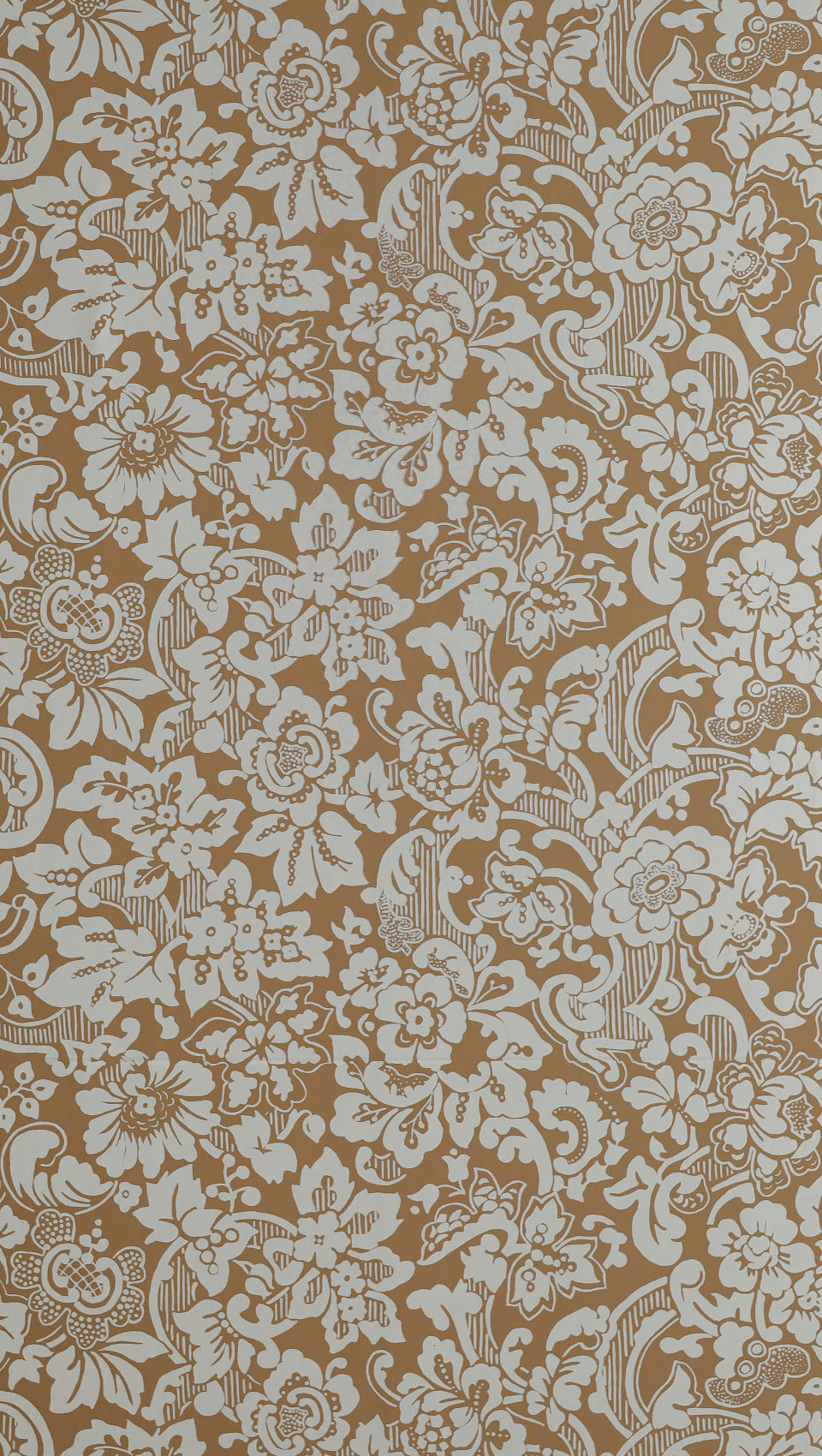 hembus-tapete-431-e-wei-e-blumenranken-papiertapete-braun image 1