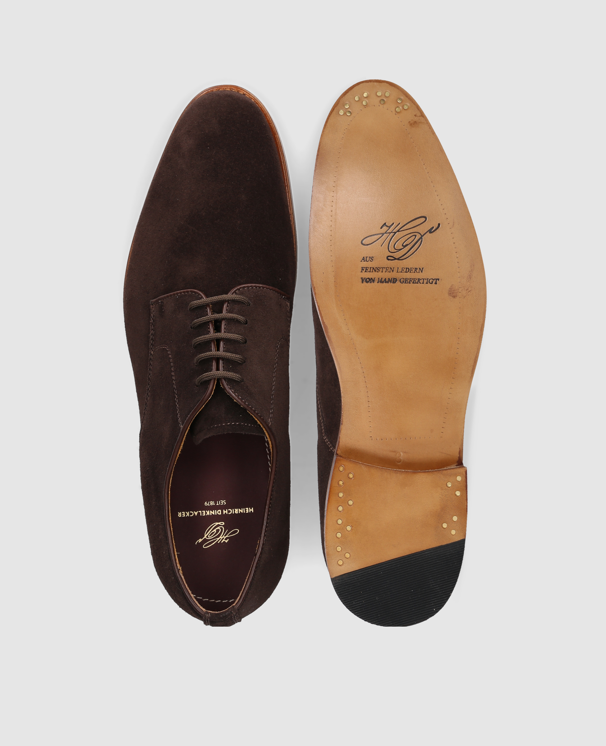 dinkelacker-luzern-derby-plain-v-herrenschuh-dunkelbraun-kalbsvelours image 8