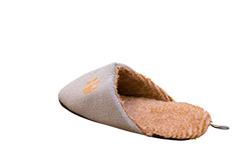 lycce-kuschelschuh-katzenh-hle-beige-braun-72-cm-f-r-katzen-und-kleine-hunde image 1