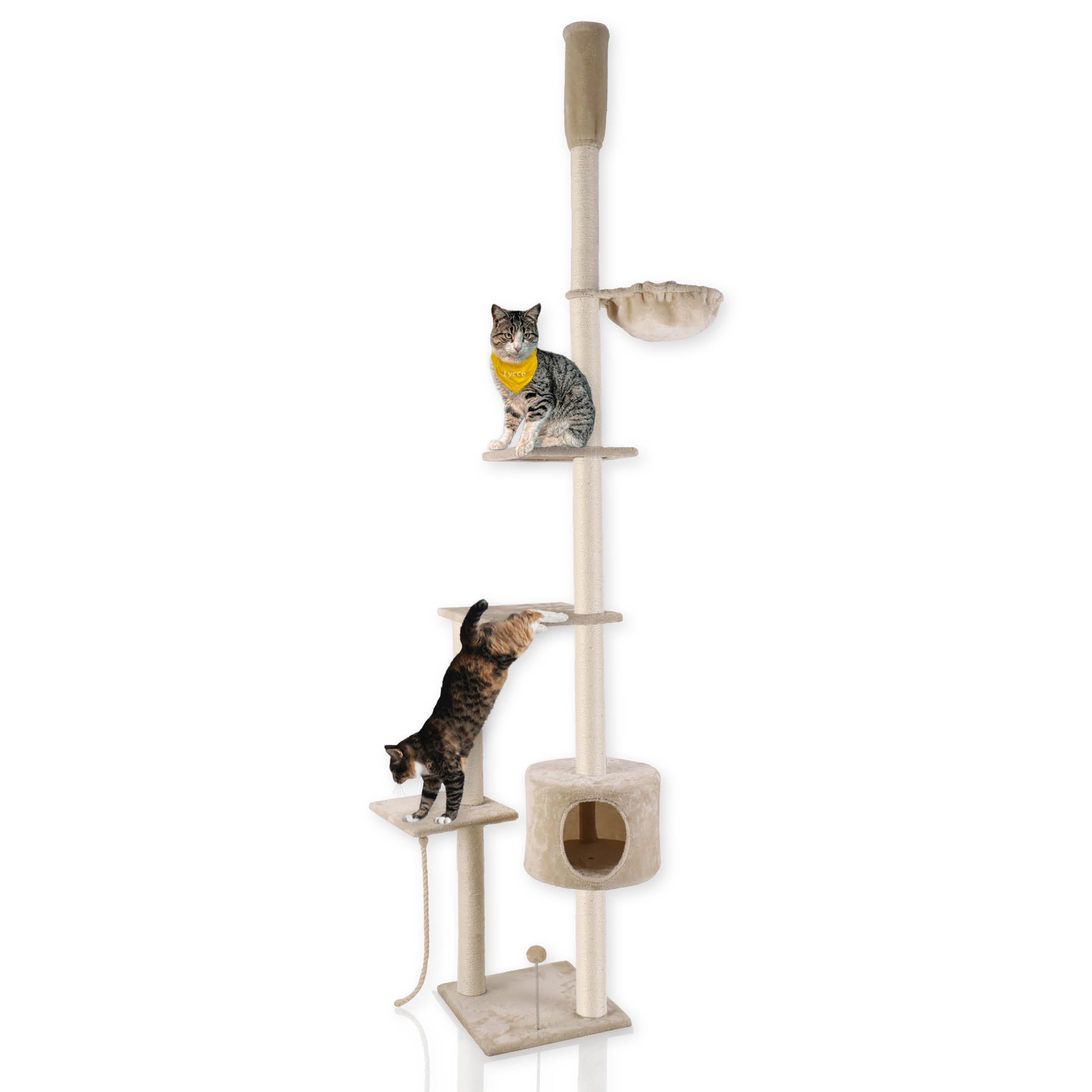 lycce-katzenbaum-tower-deckenhoch-230-260-cm-sisal-pl-sch-beige image 1
