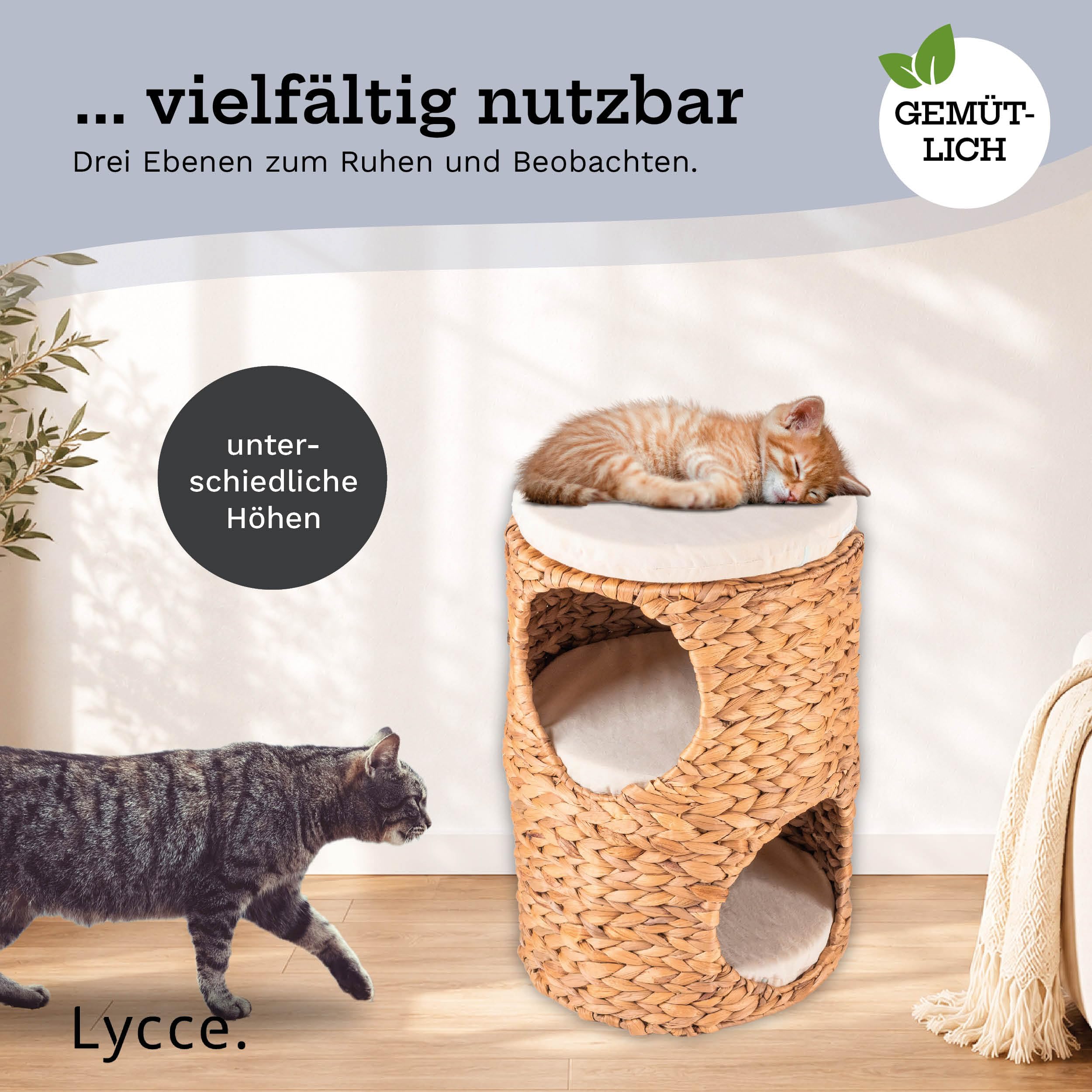 lycce-katzentonne-wave-f-r-kleine-katzen-wasserhyazinthe-h47xb32cm image 6
