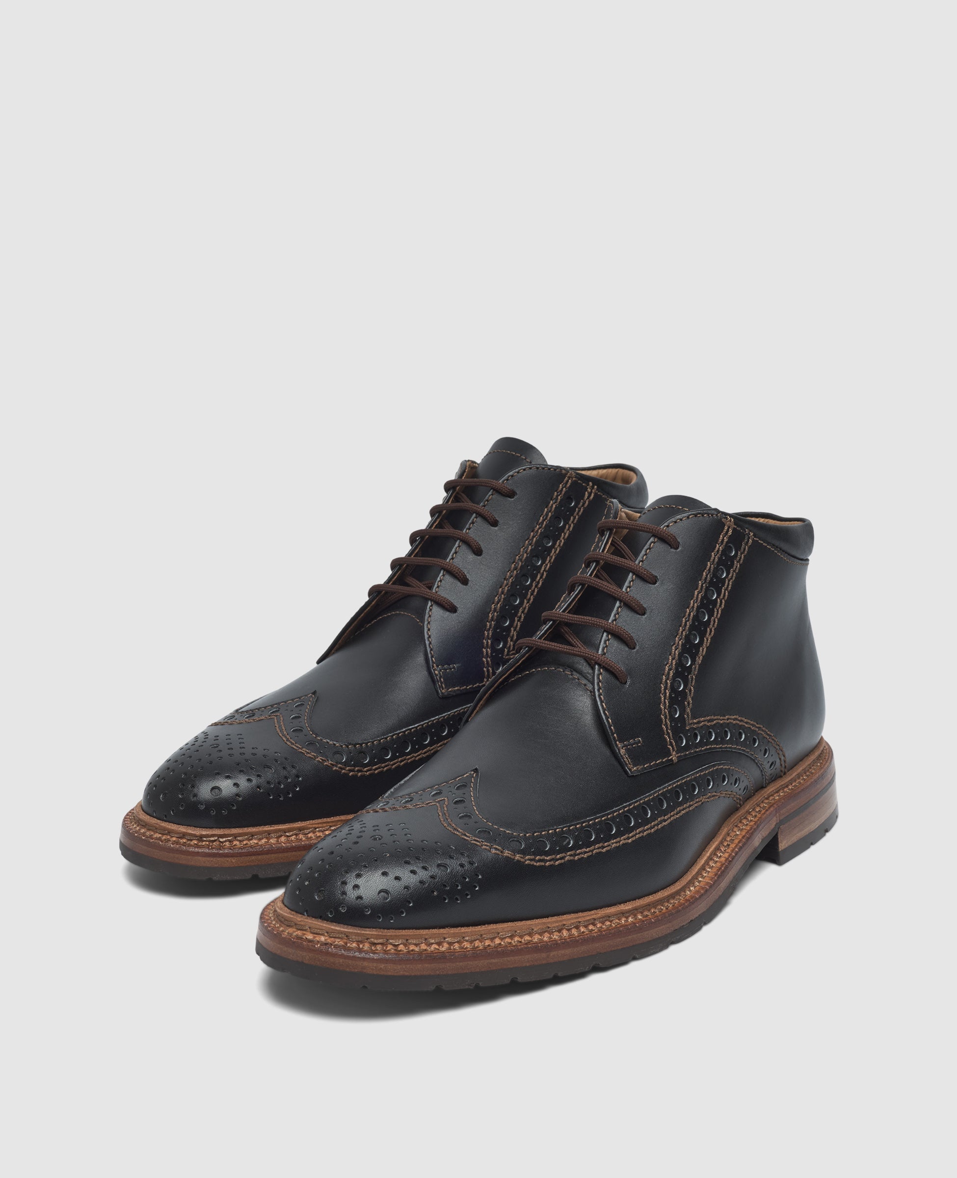 dinkelacker-luzern-full-brogue-sc-herren-stiefelette-schwarz image 2