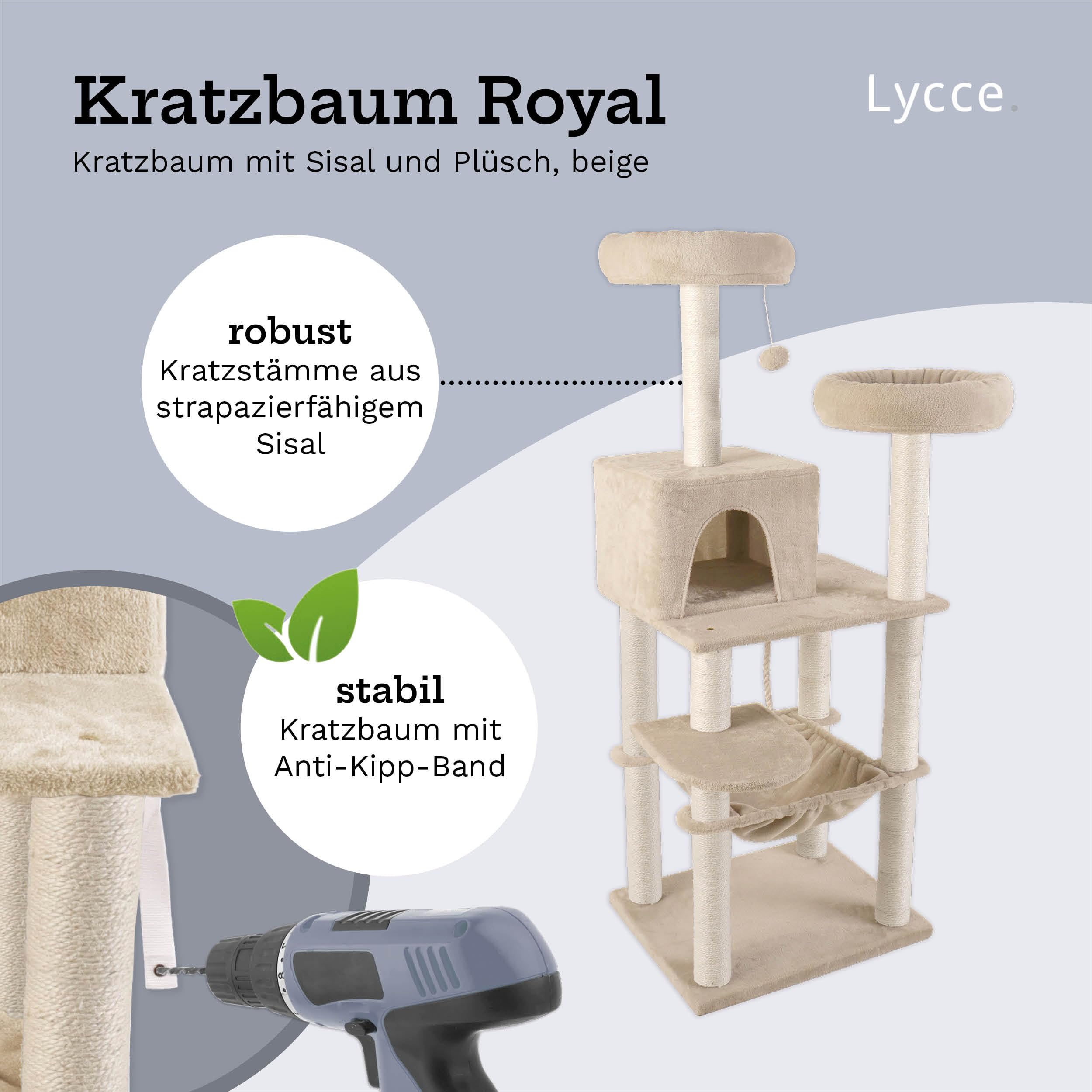 lycce-kratzbaum-royal-gro-mehrst-ckig-145-cm-beige image 2