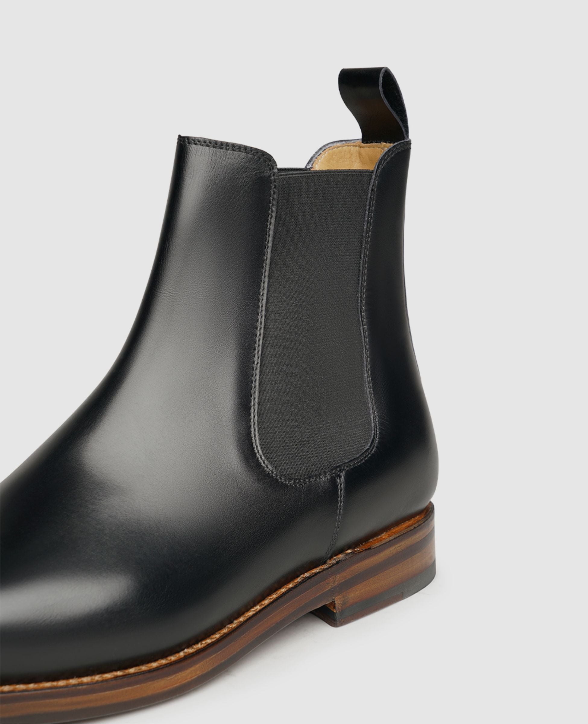 dinkelacker-luzern-chelsea-boot-schwarz-boxcalf-doppelsohle image 7