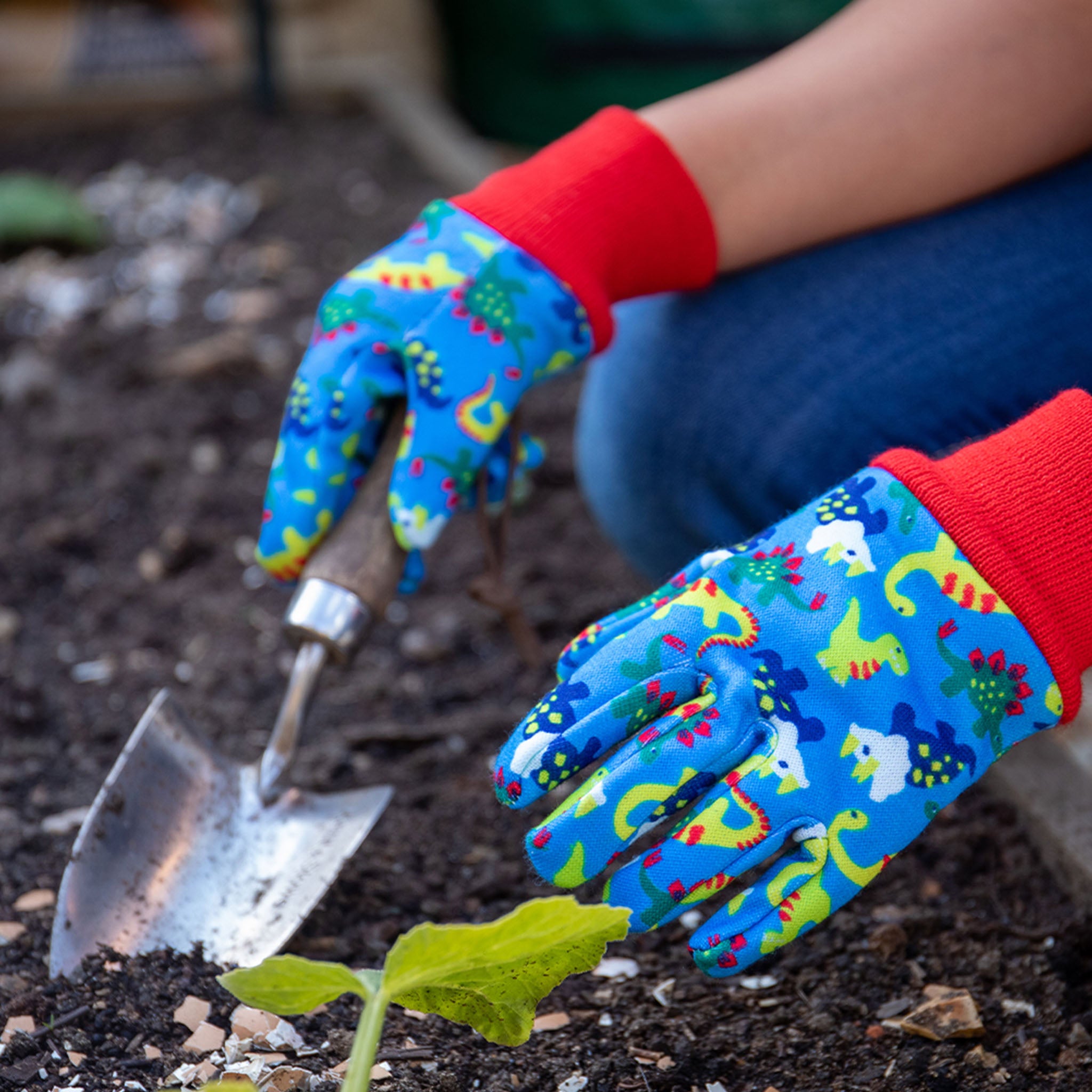 kent-stowe-blue-dinosaur-kinder-gartenhandschuhe image 2
