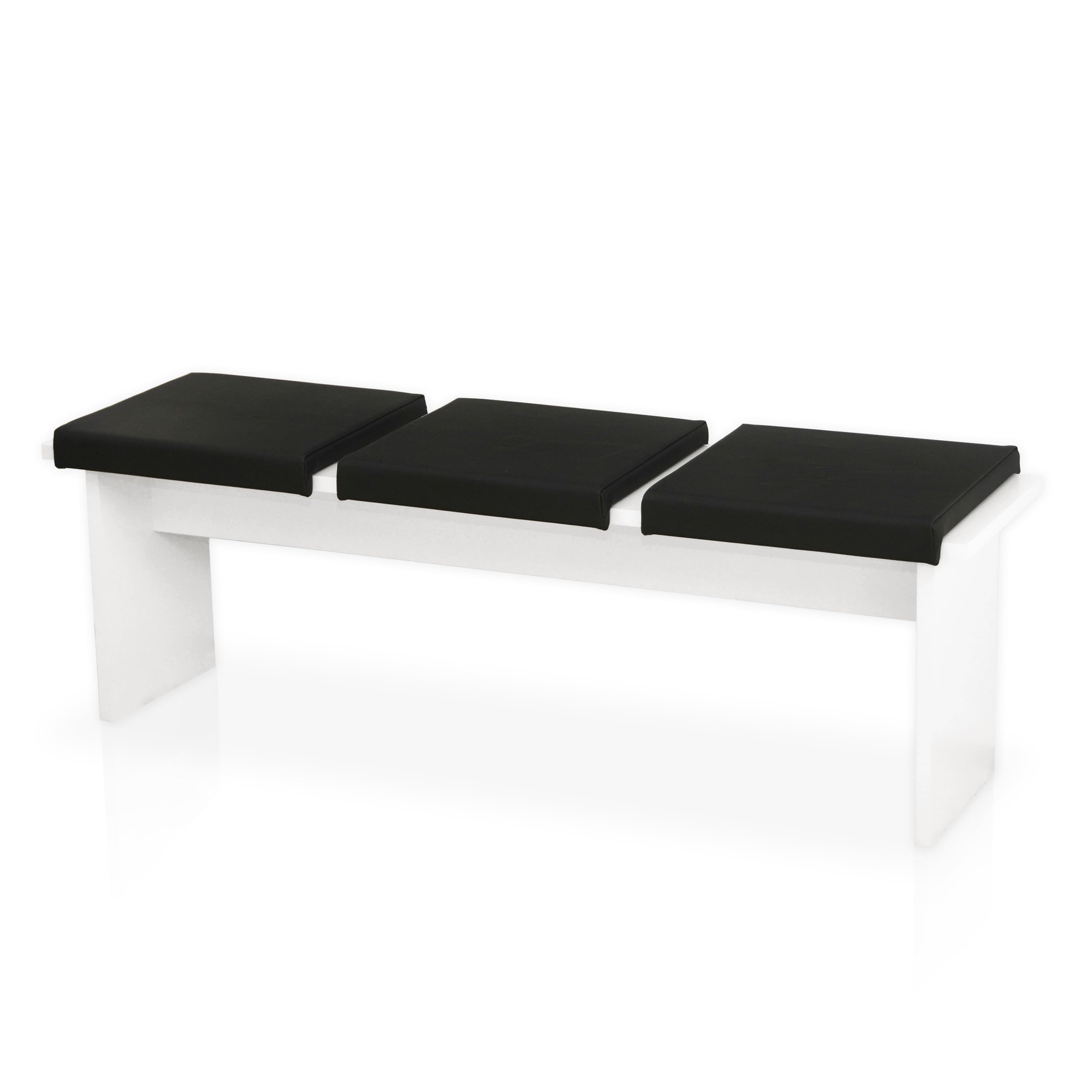 lycce-bankauflage-klemmkissen-2-leisten-kunstleder-schwarz-40-cm image 1