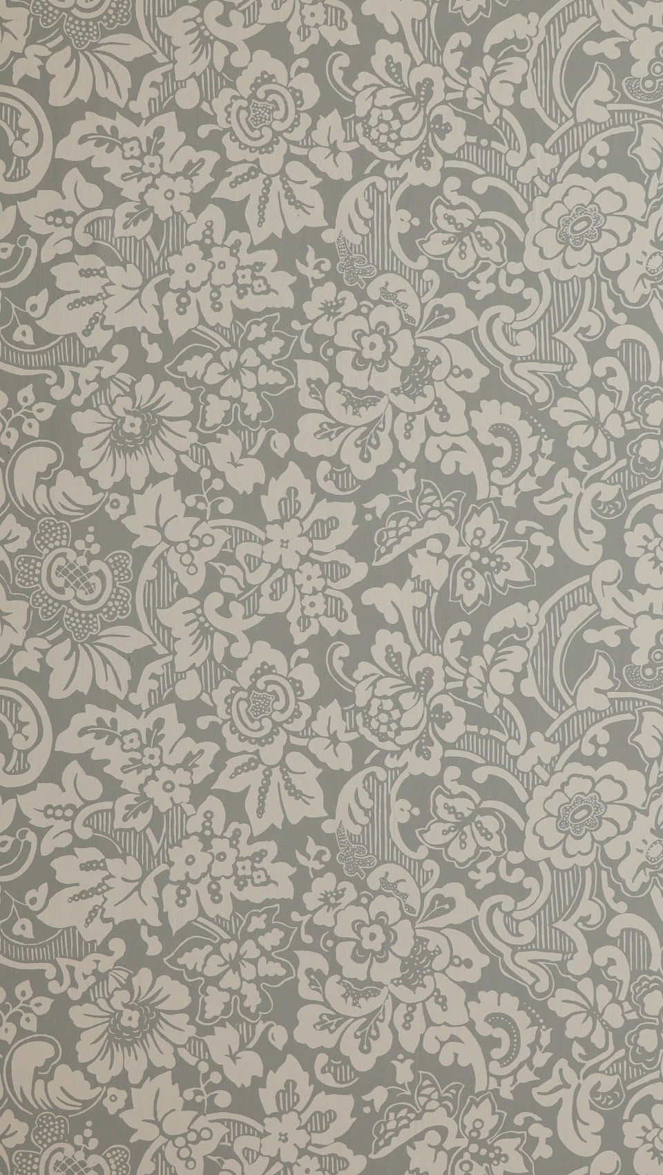 hembus-tapete-431-c-wei-e-blumenranken-grau-papiertapete image 1