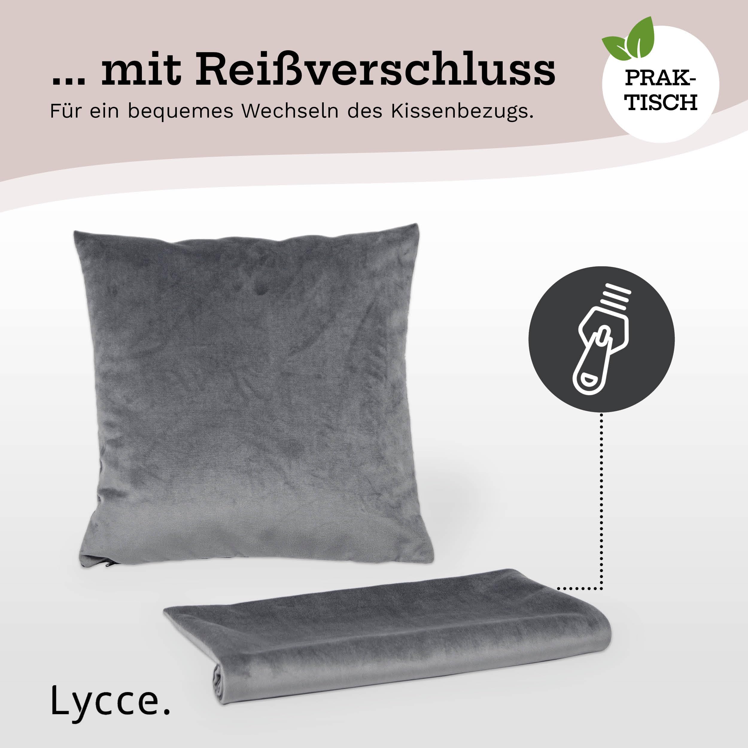 lycce-kissenbezug-funda-samt-grau-50-x-50-cm image 5