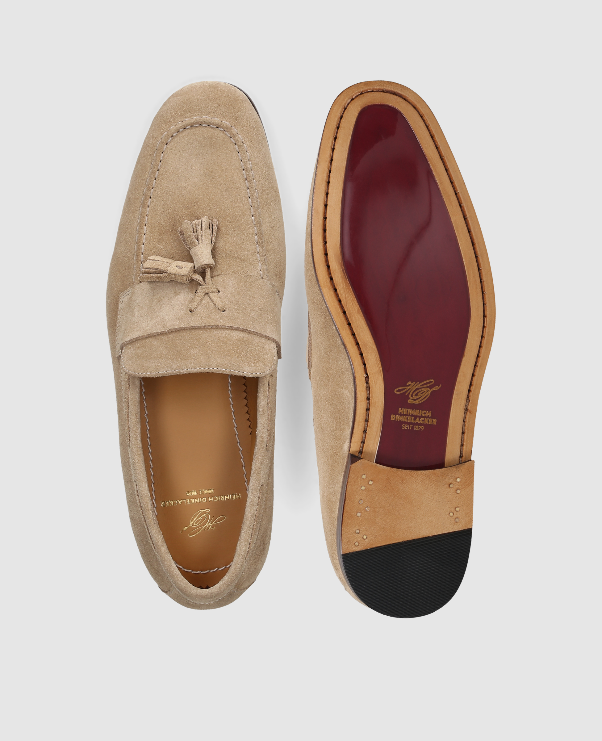 dinkelacker-amalfi-plain-tassel-v-hellbraun-tassel-loafer image 8