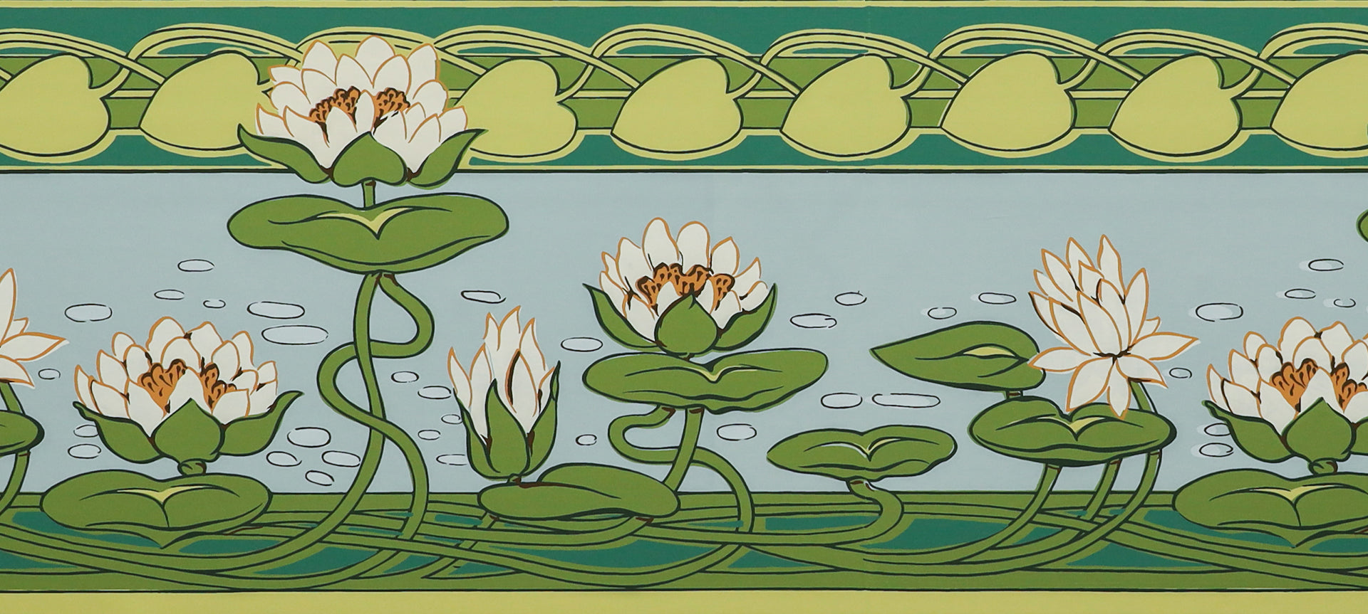 hembus-borte-598-seerosen-jugendstil-borte-25-cm image 2