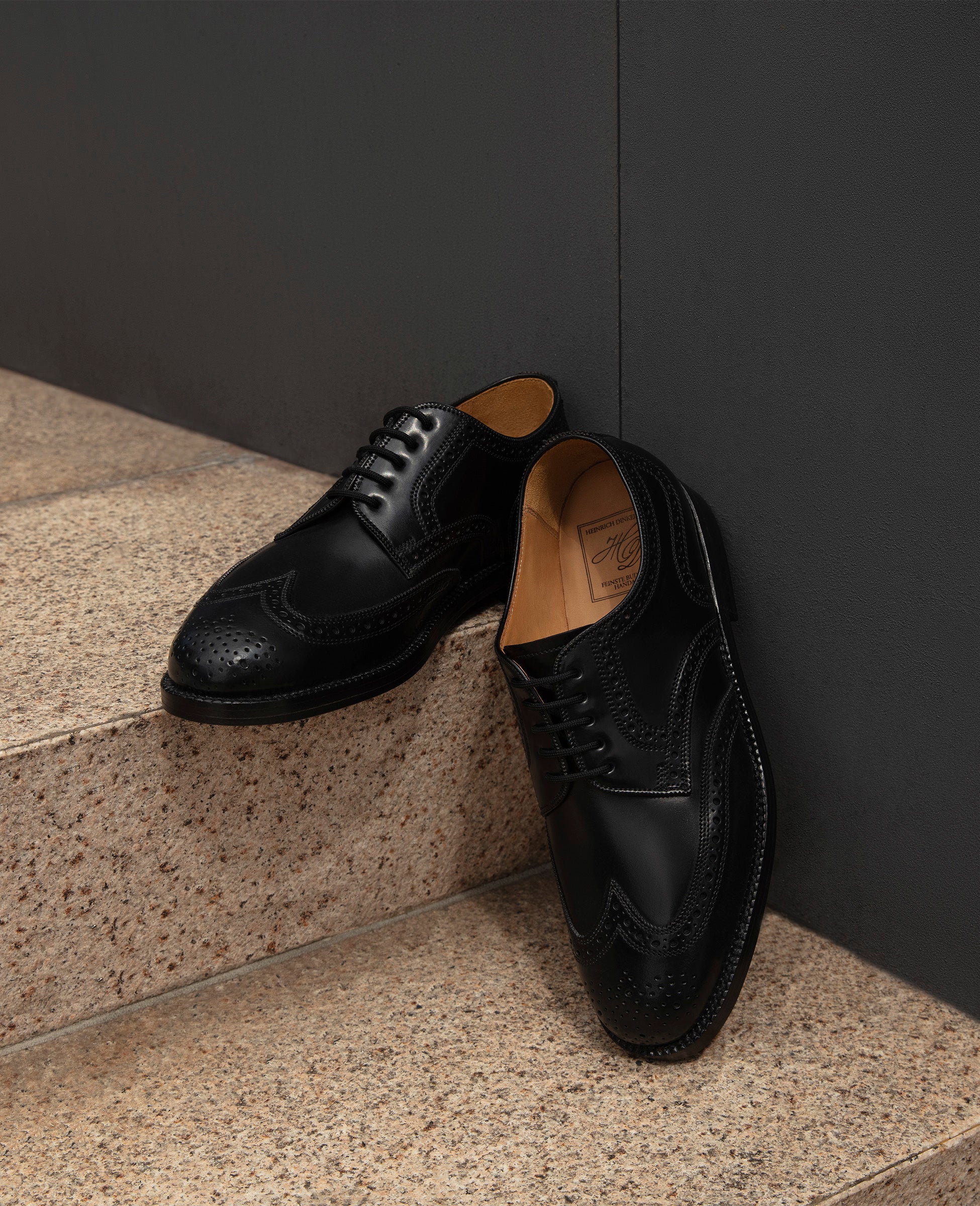 dinkelacker-london-full-brogue-c-derby-schwarz-shell-cordovan image 6