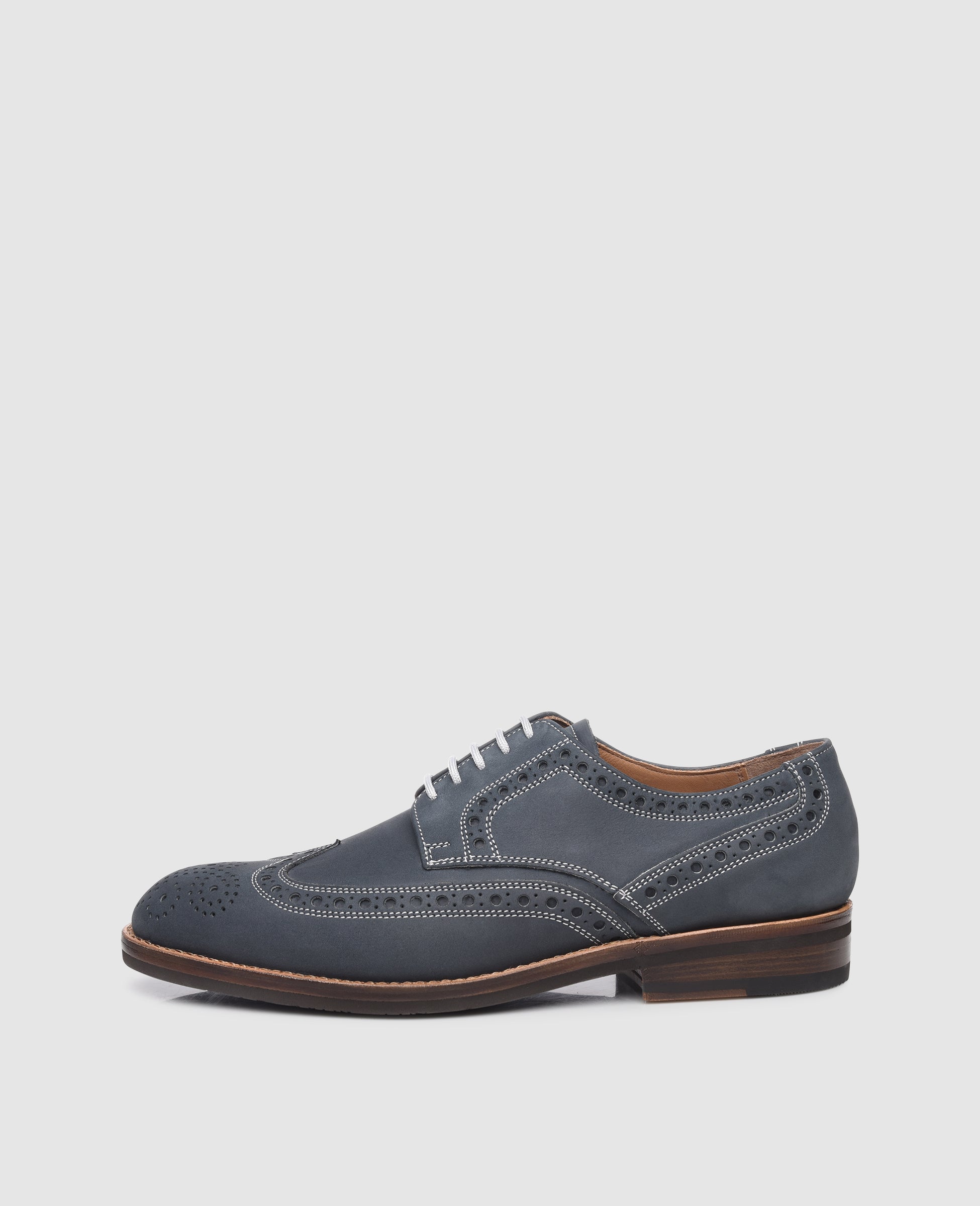 dinkelacker-luzern-full-brogue-j-derby-jeans-blau image 1