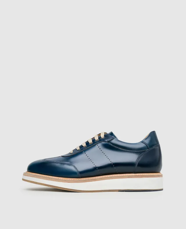 dinkelacker-london-sneaker-c-navy-aus-shell-cordovan image 1