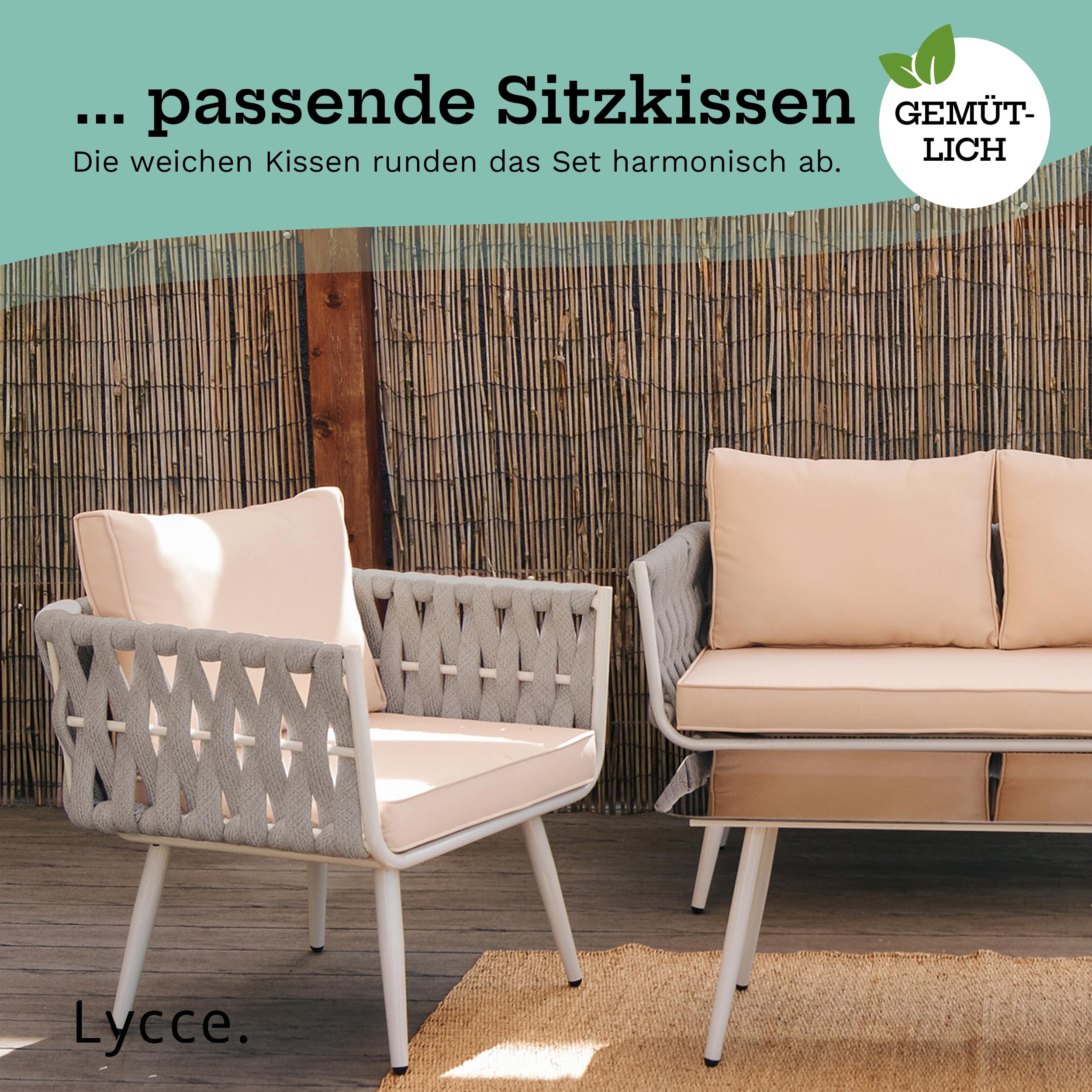 lycce-terrassenm-bel-gartenm-bel-set-4-sitzer-grau-rubber-cotton-mit-alu-gestell image 7