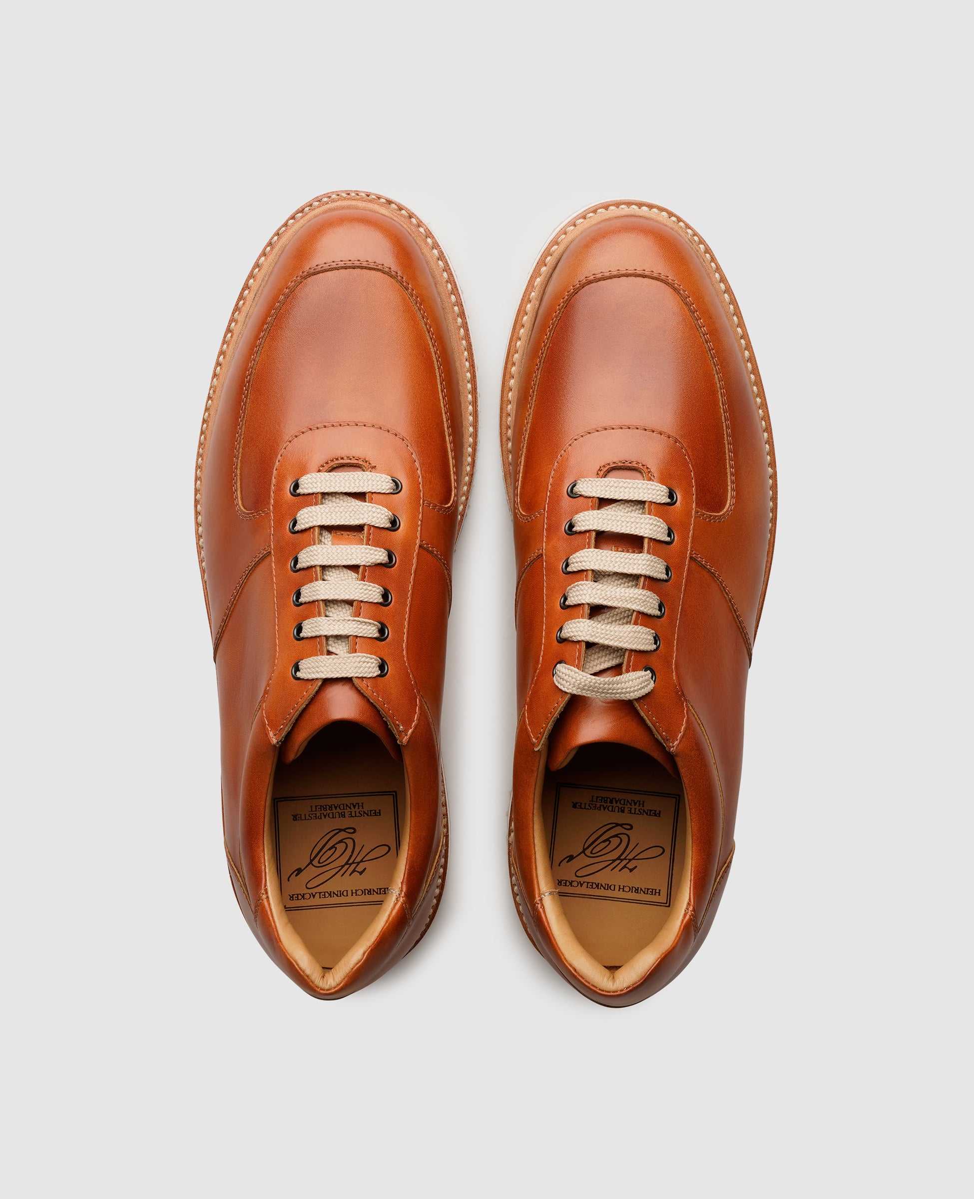 dinkelacker-london-sneaker-tc-cognac-glattleder image 6