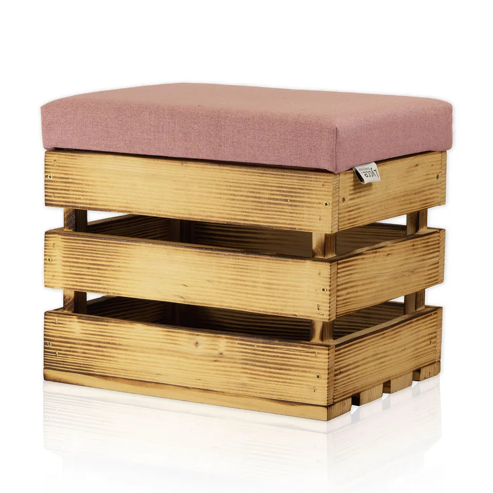 lycce-hocker-mit-stauraum-geflammt-deckel-rosa-35l-40x32x34-cm image 1