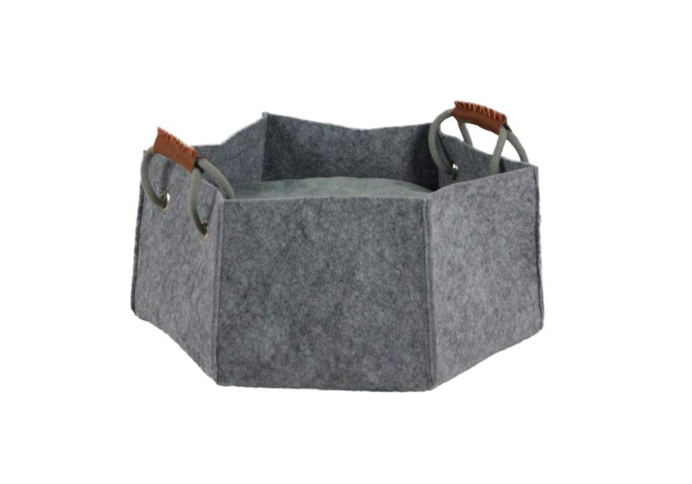 lycce-filz-hundekorb-katzenkorb-gr-e-1-filzbett-grau-30x30x17-cm image 3