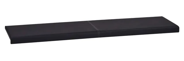 lycce-klemmkissen-sitzkissen-kunstleder-schwarz-115-x-38-cm-2-sitzer image 1