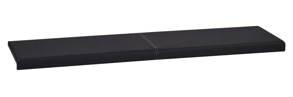 lycce-klemmkissen-sitzkissen-kunstleder-schwarz-115-x-38-cm-2-sitzer image 1