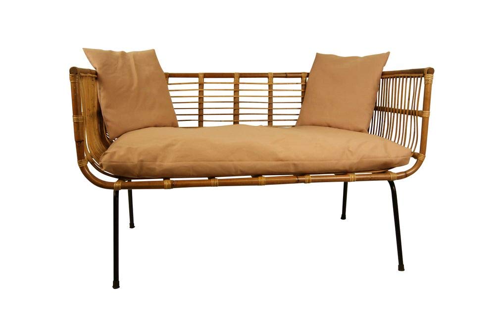 lycce-rattansofa-bali-braun-124x66x75-cm-mit-kissen image 1