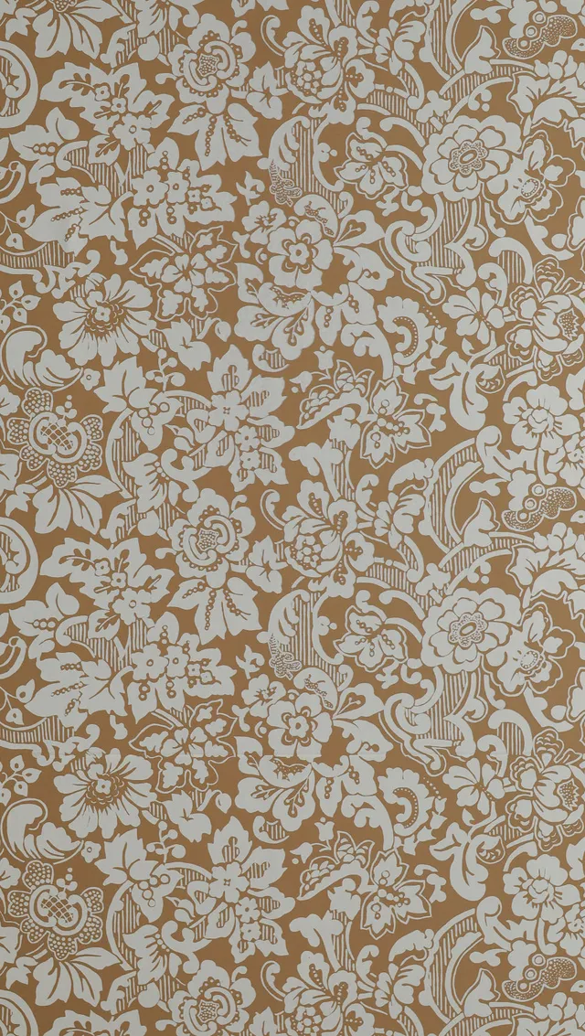 hembus-tapete-431-e-wei-e-blumenranken-papiertapete-braun image 1