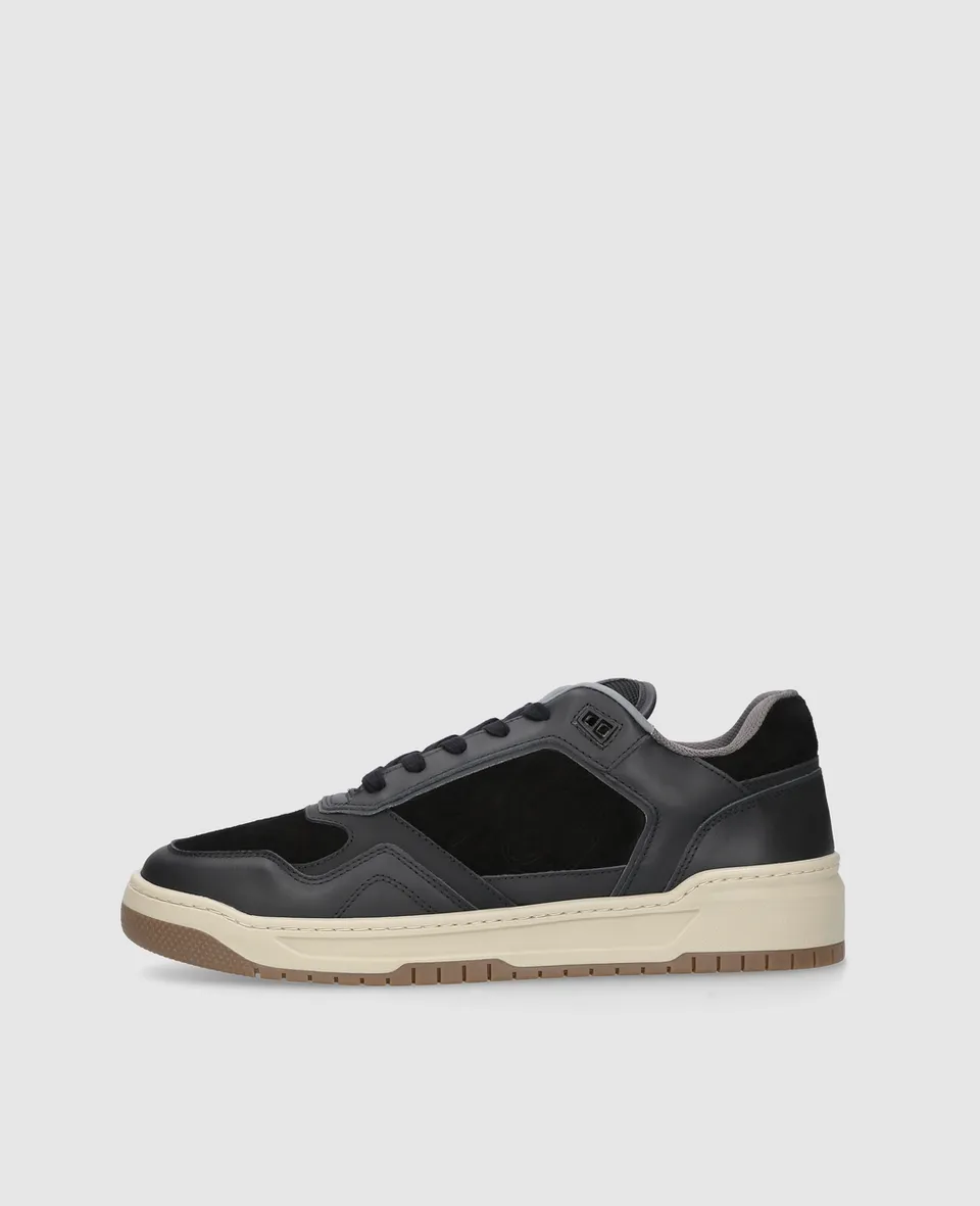 dinkelacker-los-angeles-sneaker-cl-black-velours-gummisohle image 1