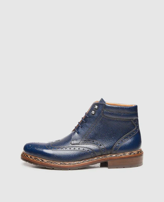dinkelacker-buda-full-brogue-ag-boot-blau image 1
