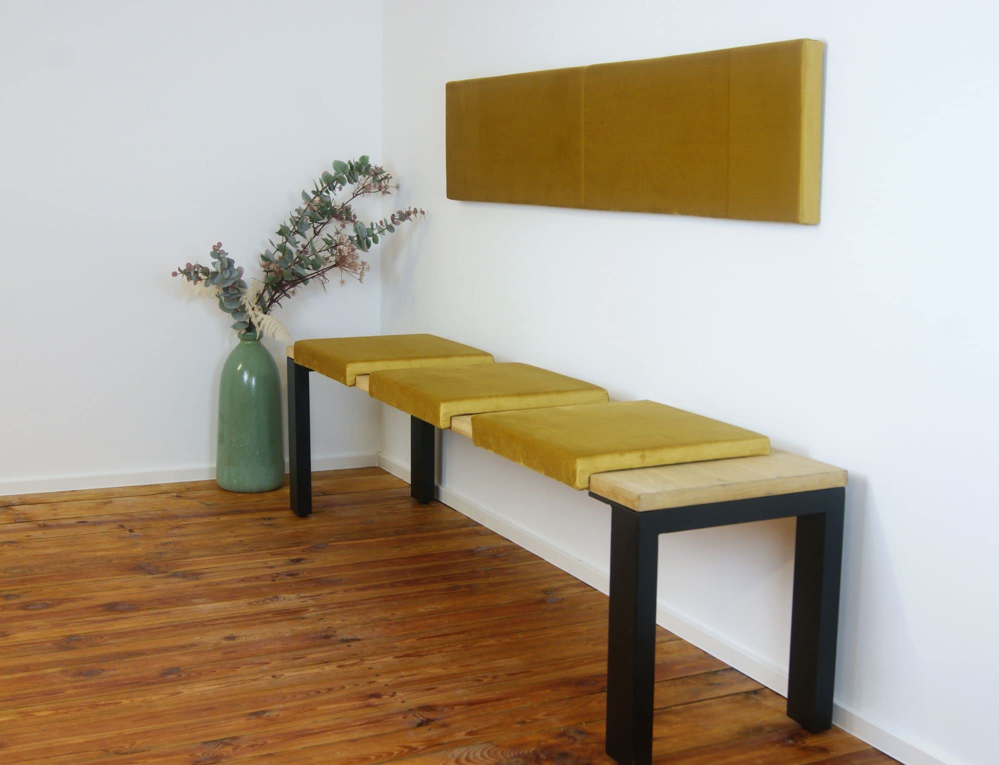 lycce-fresh-xxl-wandkissen-samt-senf-150-x-30-cm image 3
