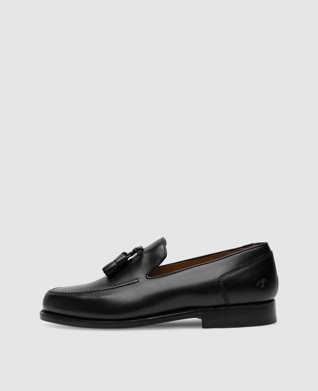 dinkelacker-wien-plain-tassel-loafer-black image 1