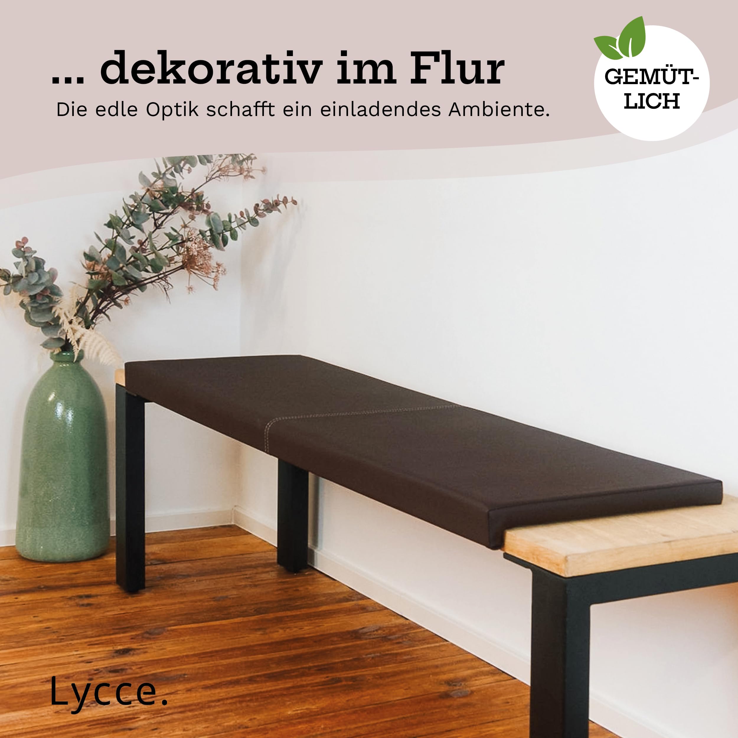 lycce-bankauflage-klemmkissen-1-leiste-2-sitzer-kunstleder-braun image 6