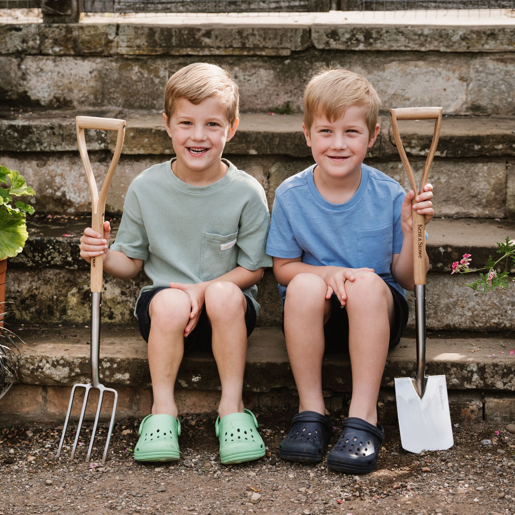 kent-stowe-kids-edelstahl-spaten-grabegabel-set image 2