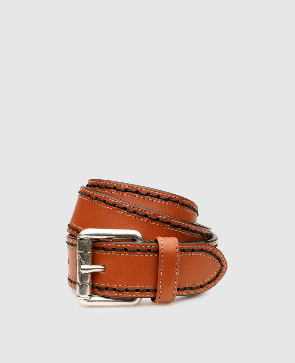 dinkelacker-dusan-plain-n-lederg-rtel-tabacco-40-mm image 1
