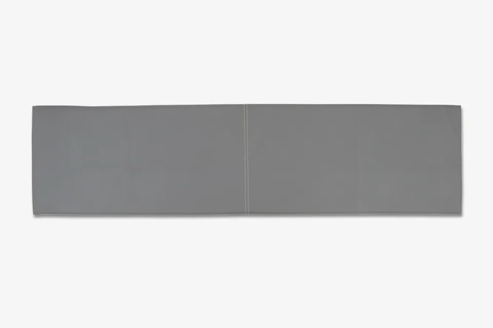 lycce-wandkissen-xxl-150cm-x-30cm-kunstleder-grau-mit-montage-set image 1