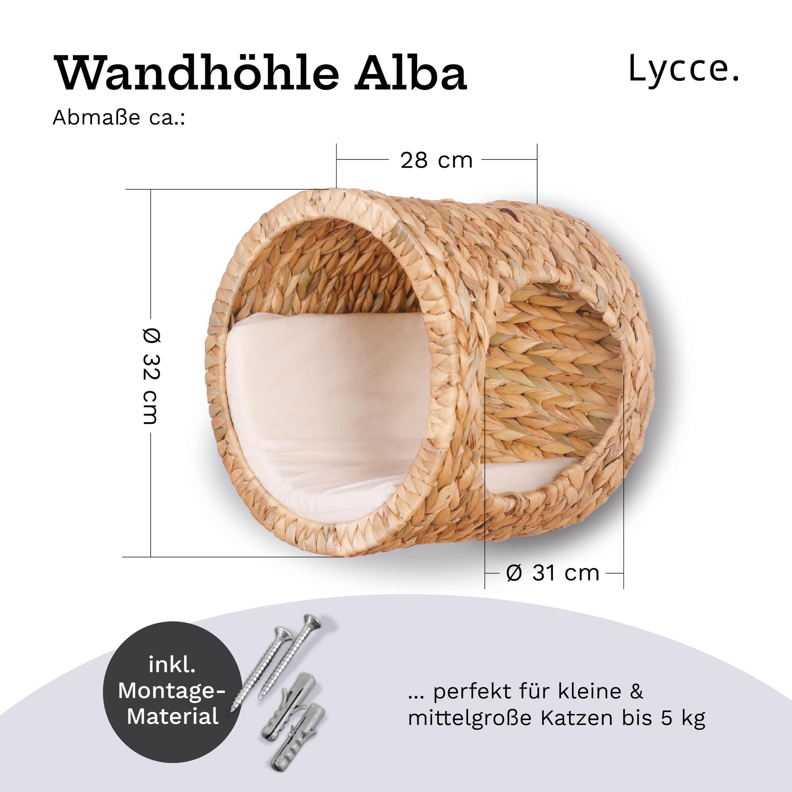 lycce-katzen-wandh-hle-alba-wasserhyazinthe-32-cm-mit-waschbarem-bezug image 3