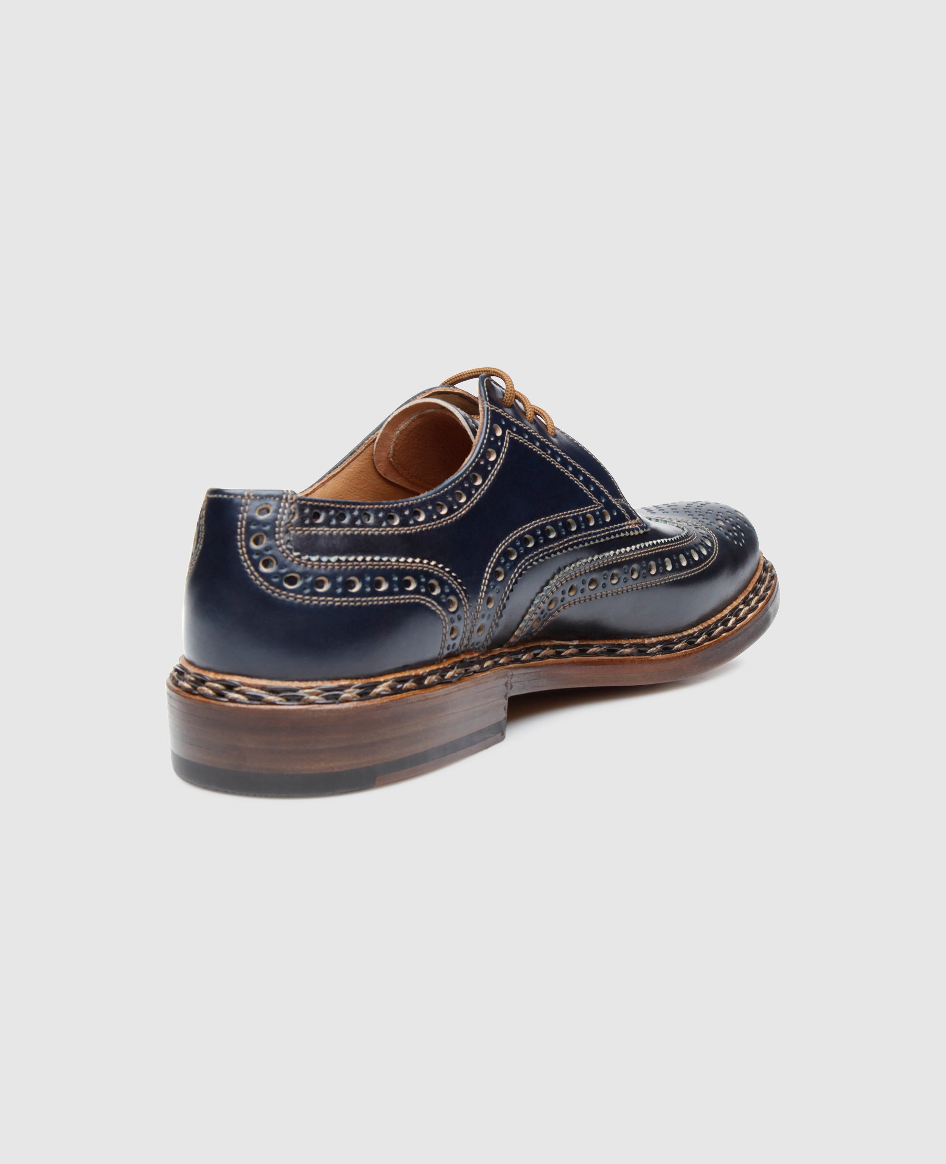 dinkelacker-buda-full-brogue-c-derby-navy-shell-cordovan image 3