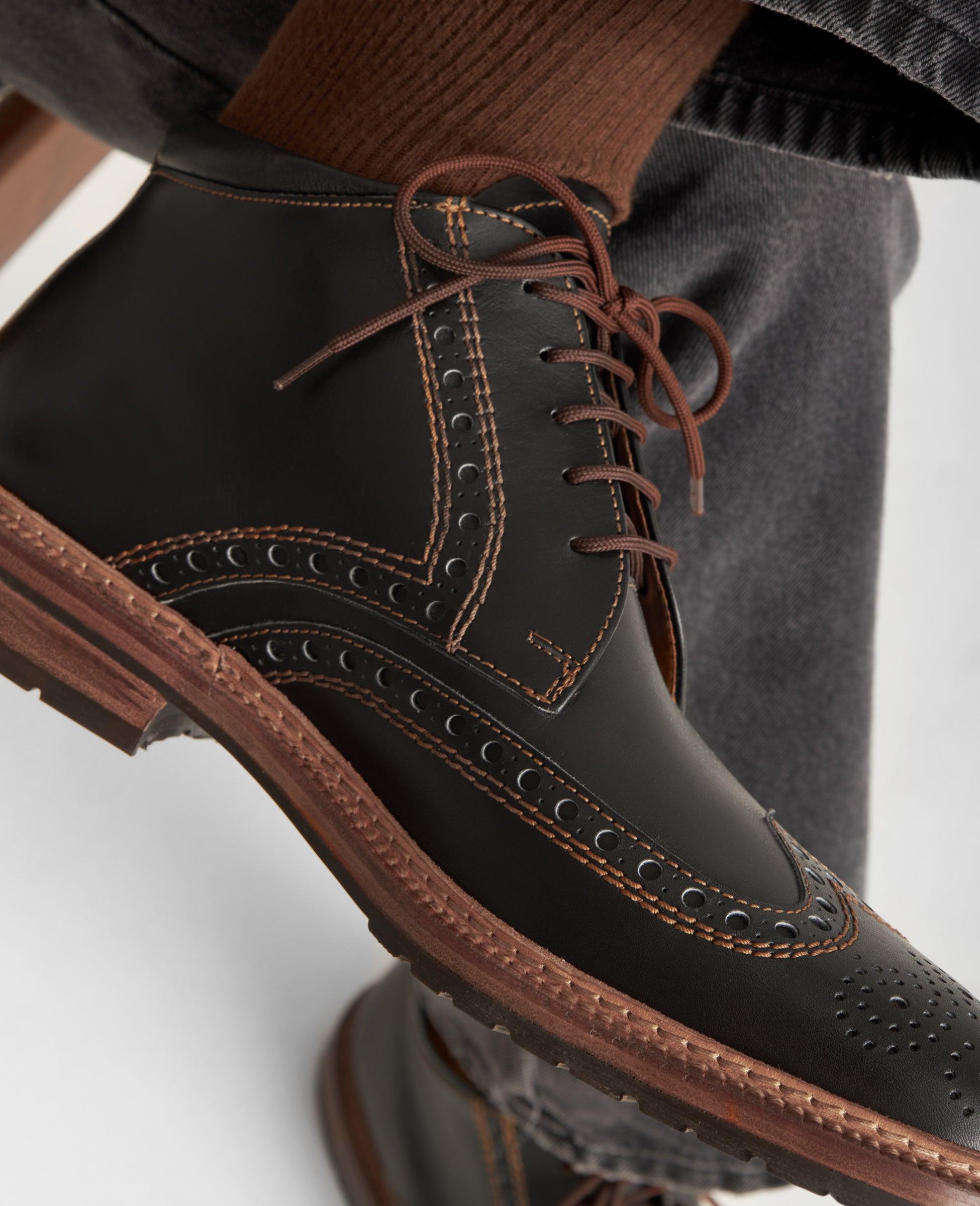 dinkelacker-luzern-full-brogue-sc-herren-stiefelette-schwarz image 7