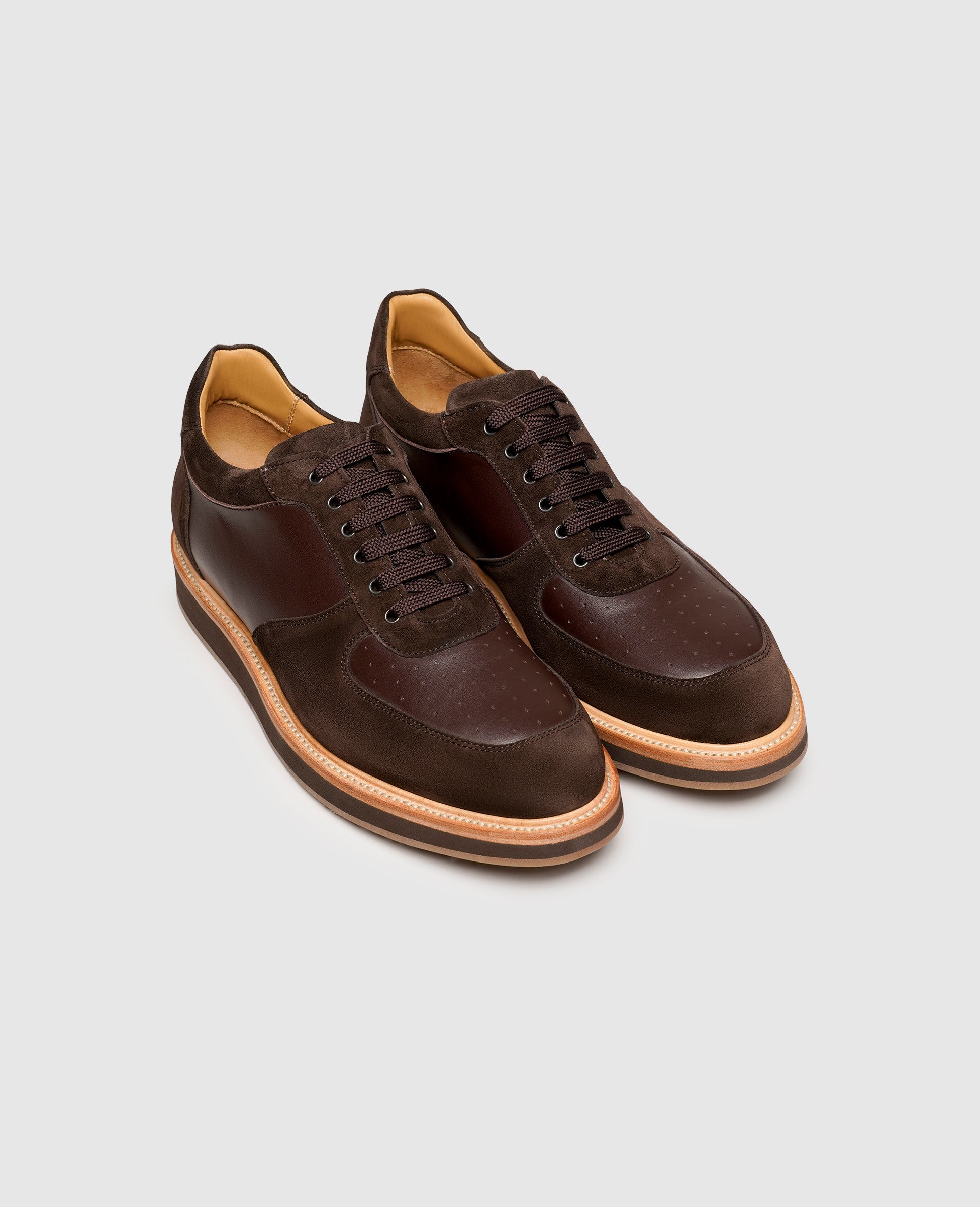 dinkelacker-london-sneaker-np-testa-herrensneaker-dunkelbraun image 2