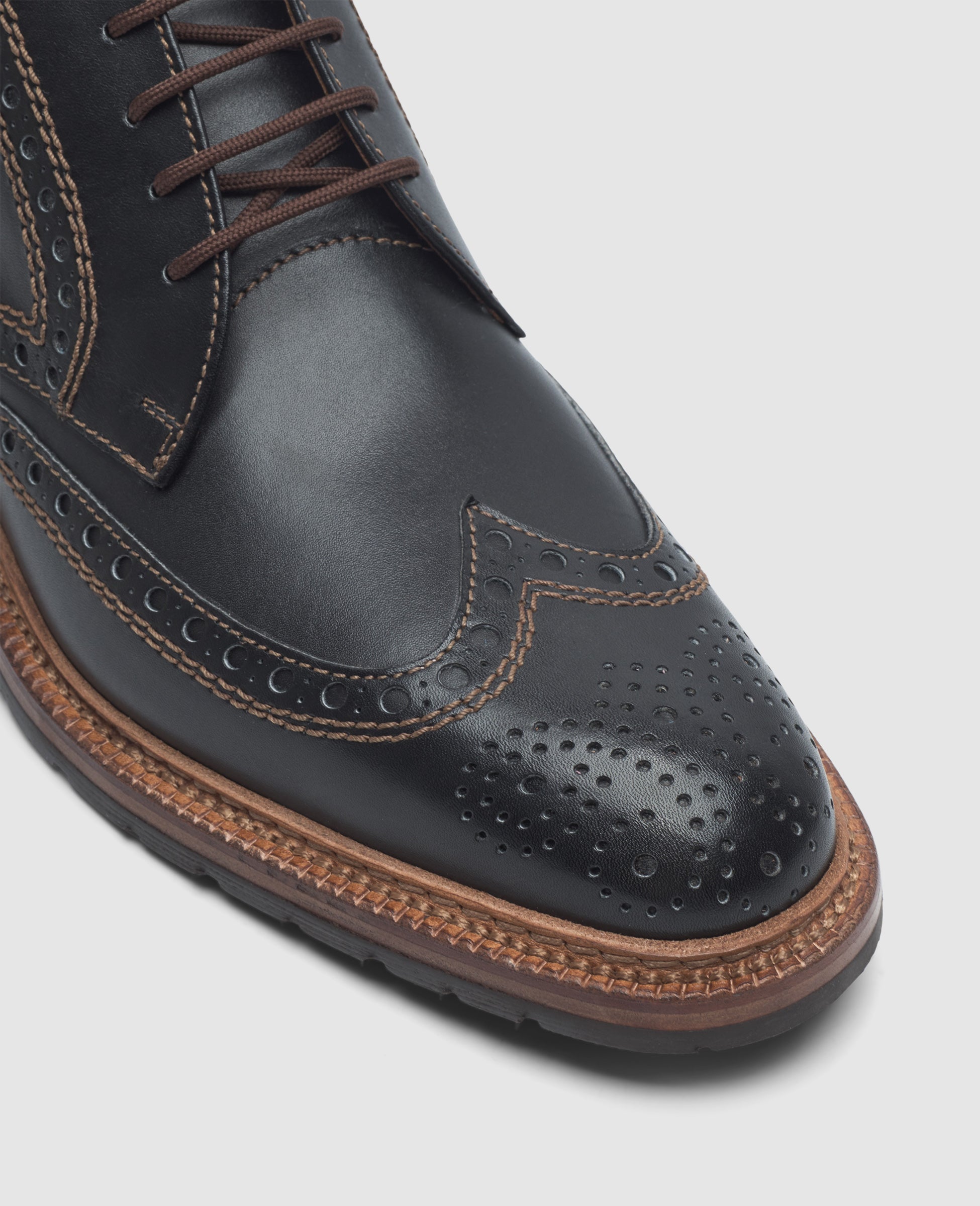 dinkelacker-luzern-full-brogue-sc-herren-stiefelette-schwarz image 4