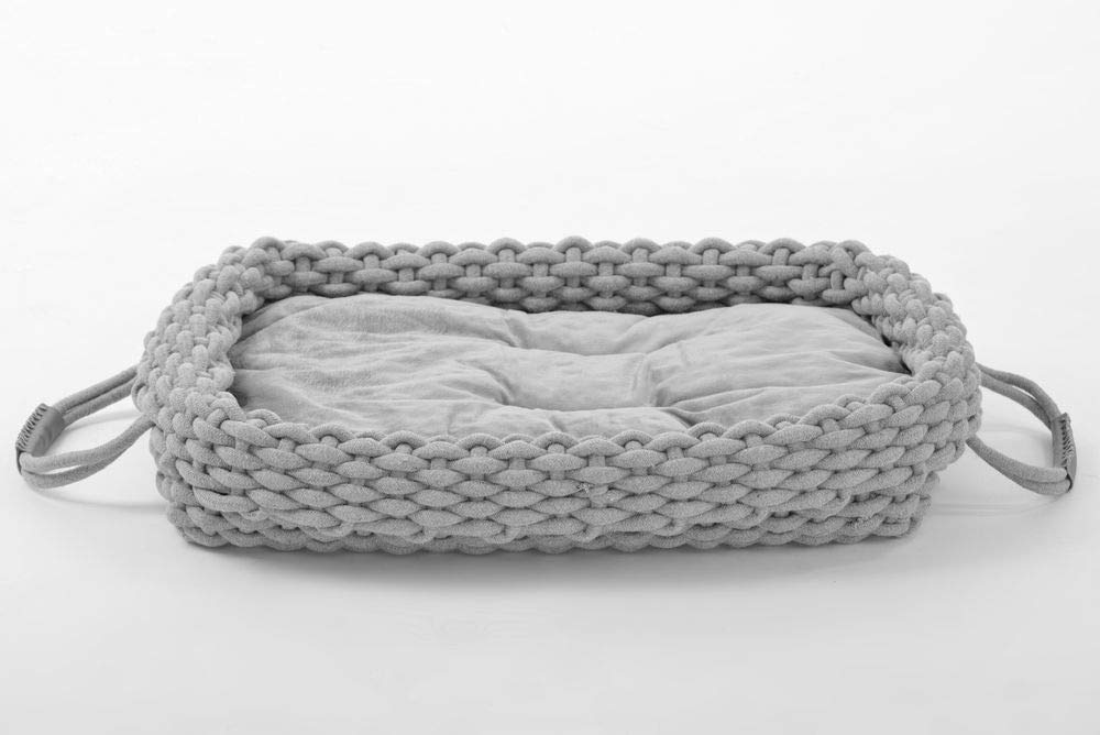 lycce-hundebett-knit-baumwollstoff-geflochten-grau-gr-e-1 image 7