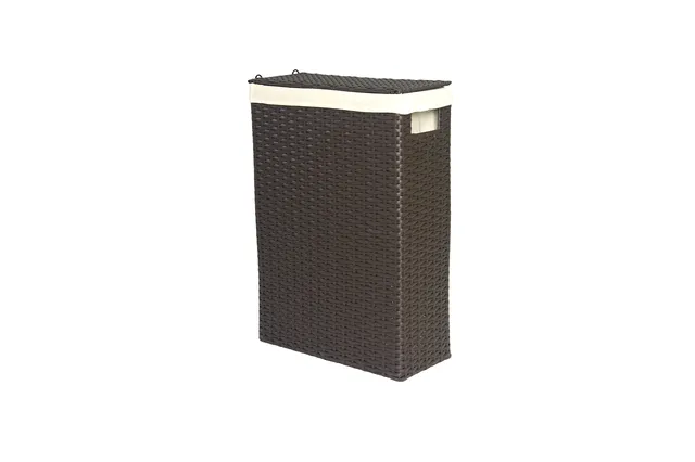 lycce-nischenw-schekorb-gr-e-1-kunststoff-geflecht-mit-stoffeinsatz-braun-36-x-1 image 1