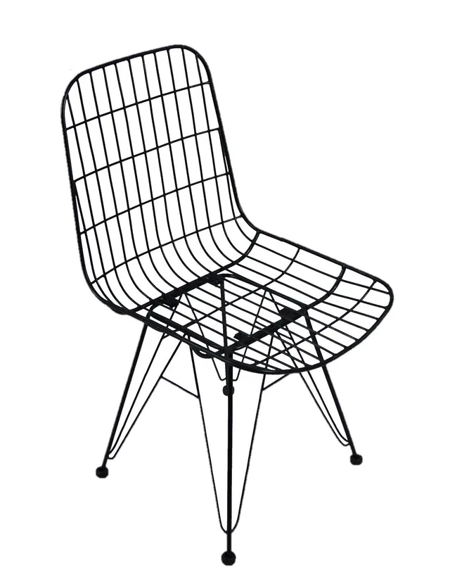 lycce-metallstuhl-strong-schwarz-gitterstuhl-sitzh-he-41-cm image 1