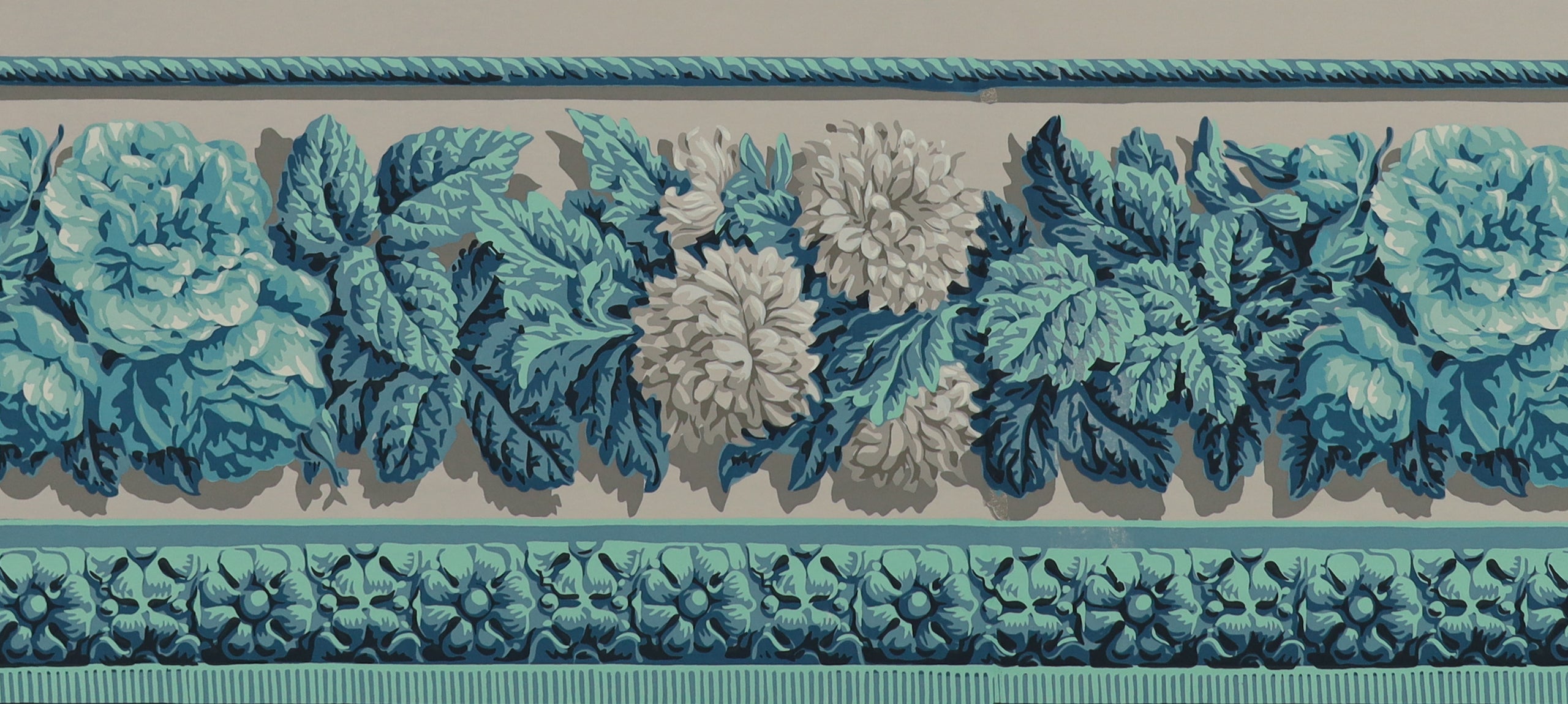 hembus-borte-436-blaue-rosen-tapetenborte-23-0-cm image 2