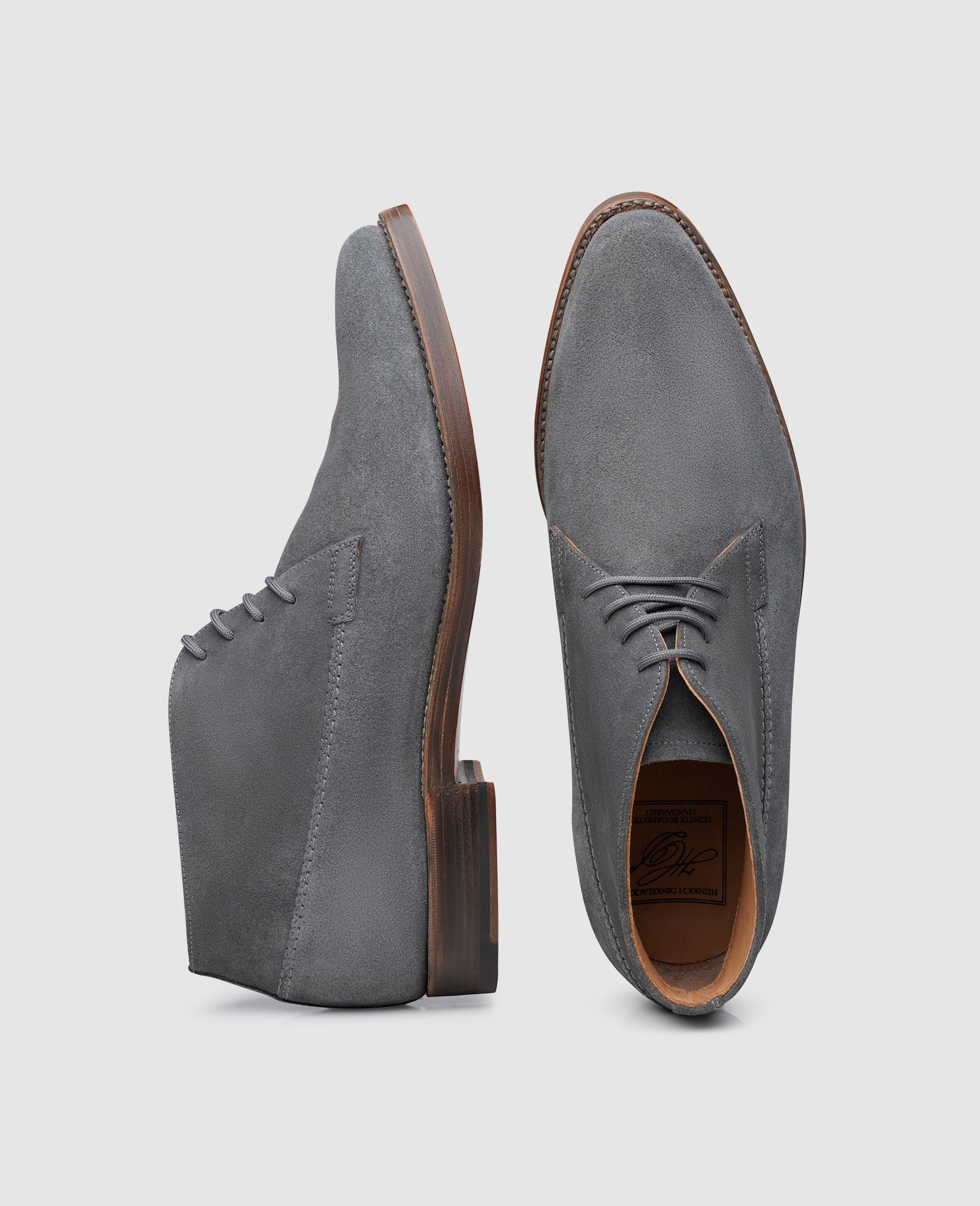 dinkelacker-milano-plain-v-boot-grau-velours-herrenstiefelette image 5